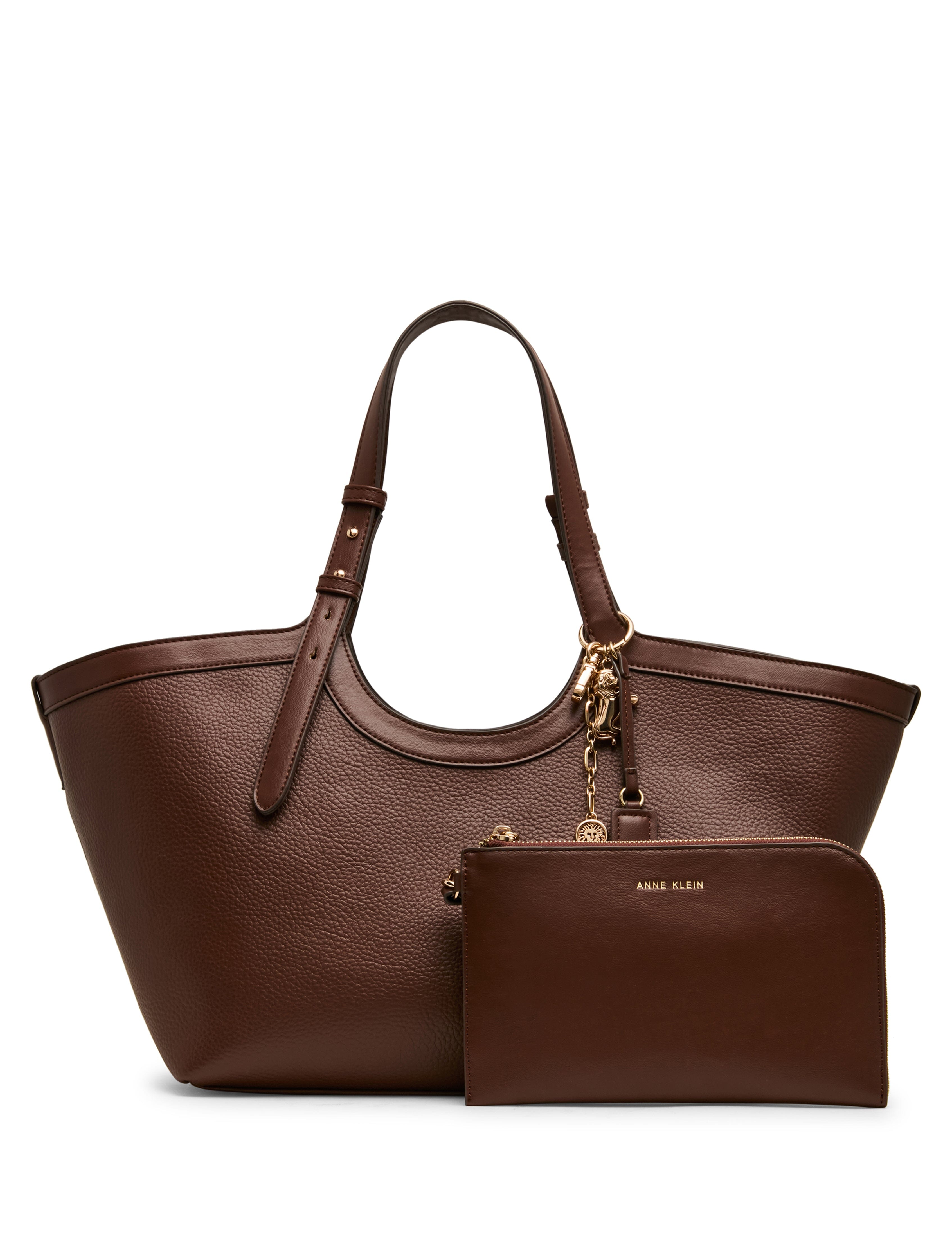East West Tote Bag with Charms - Anne Klein