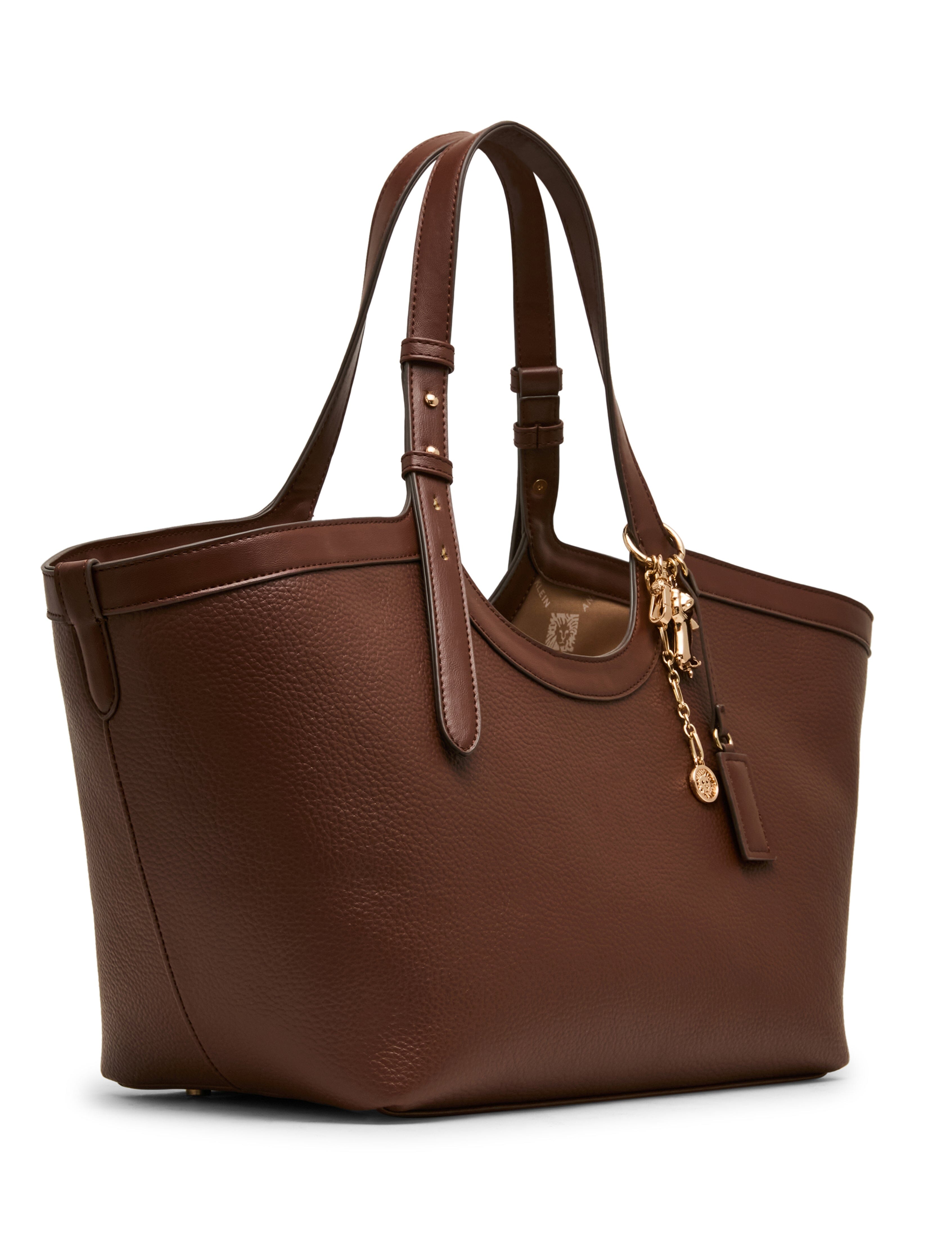 East West Tote Bag with Charms - Anne Klein