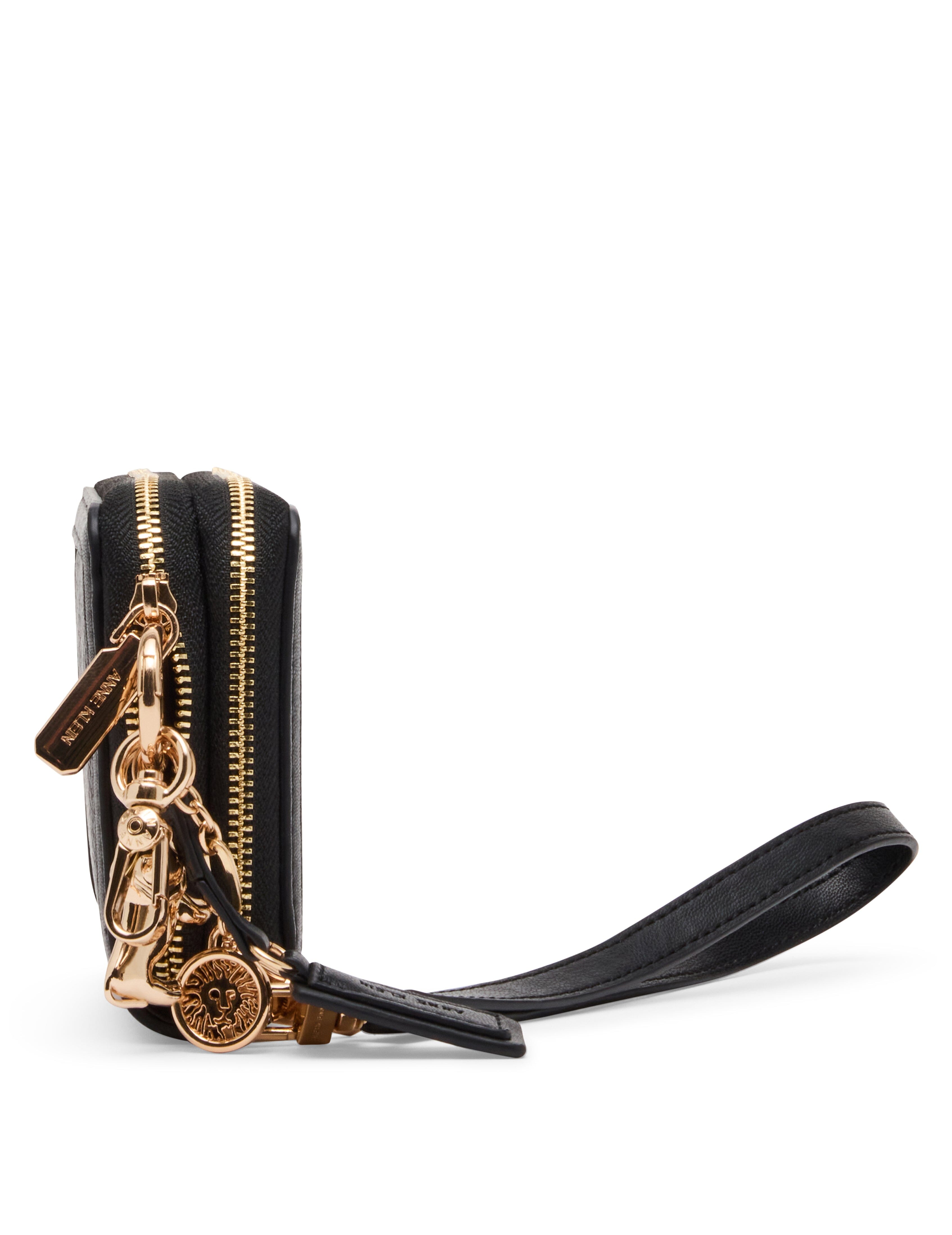 Double Zip Around Wallet with Charms - Anne Klein