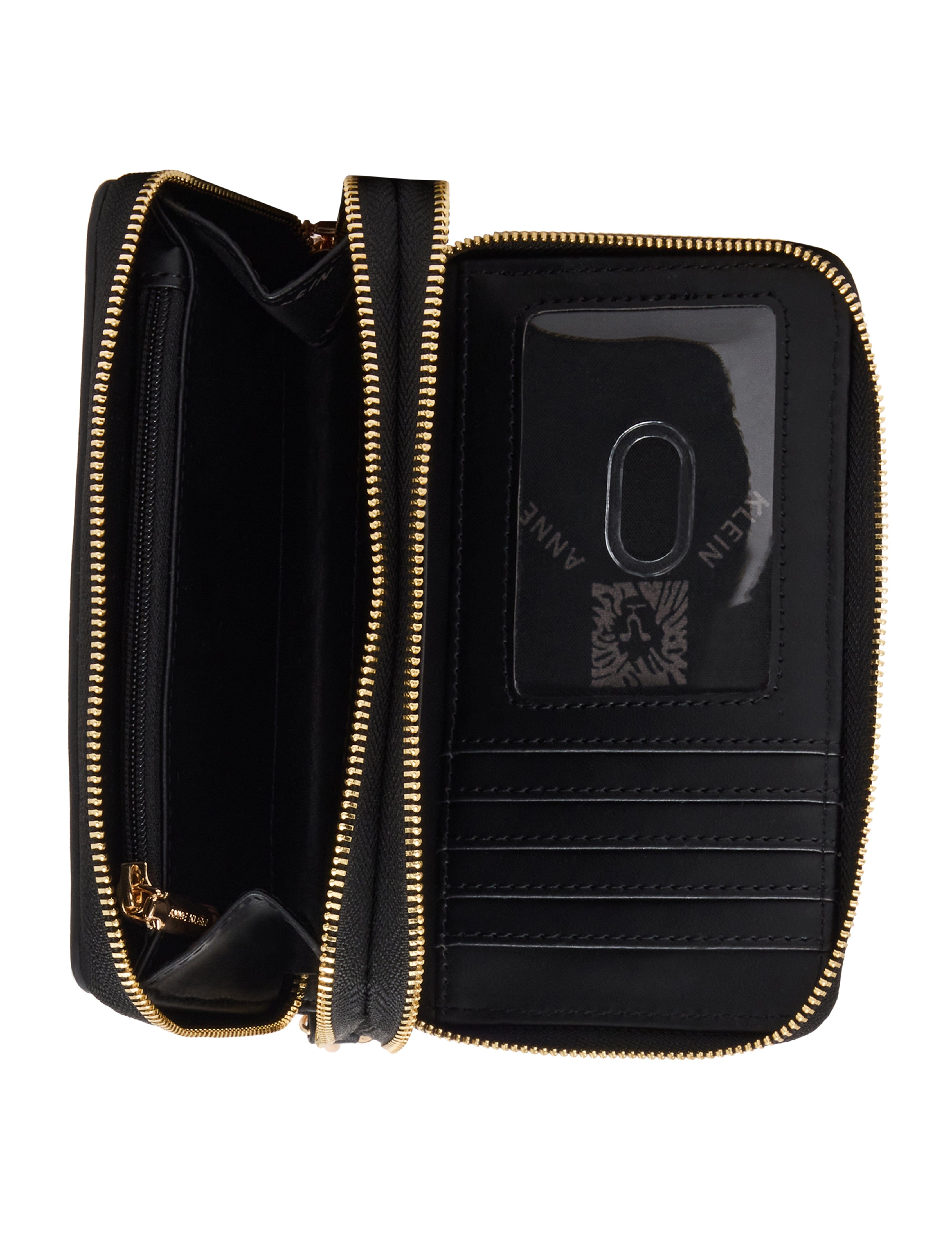 Double Zip Around Wallet with Charms - Anne Klein