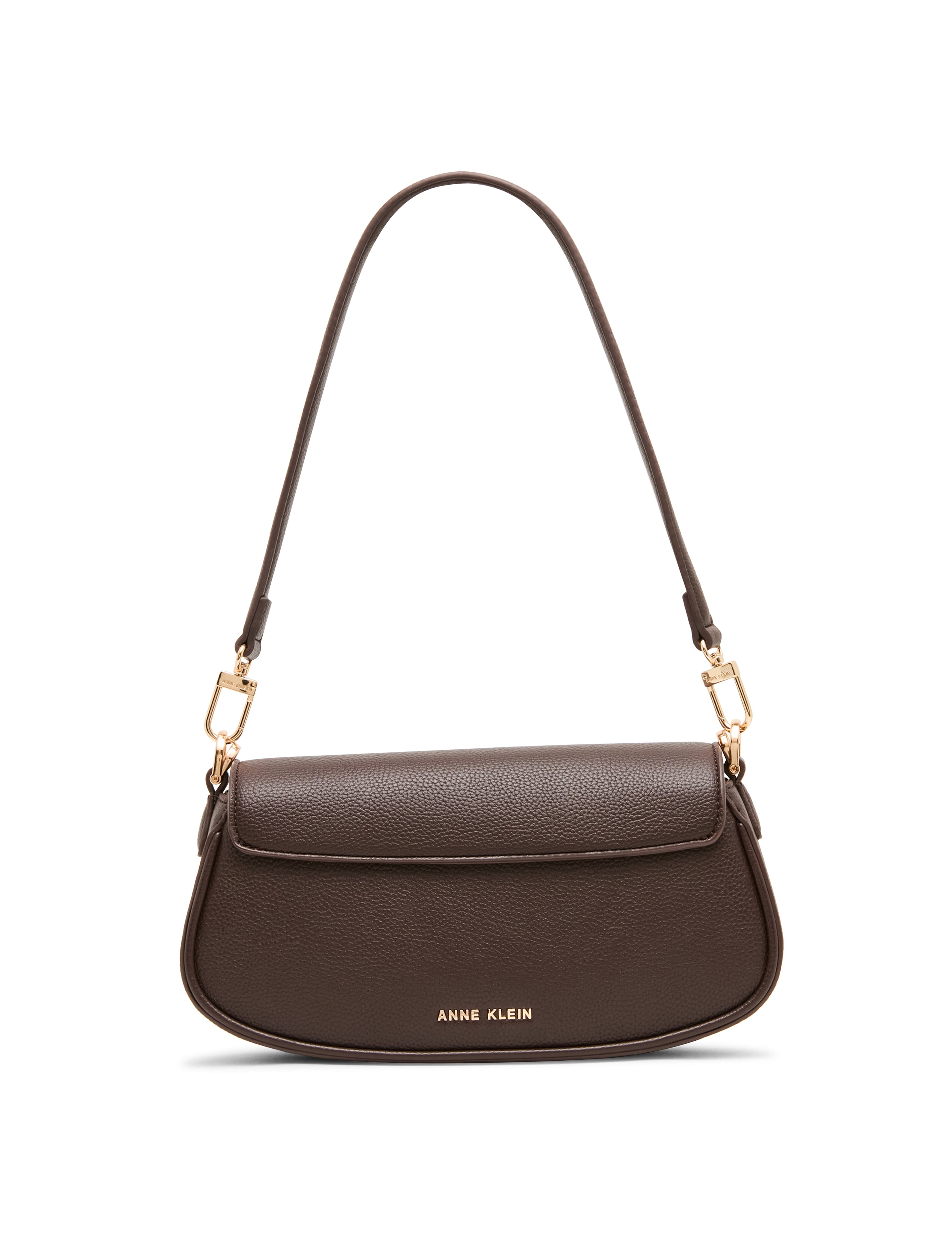 Tortoise Chain Link Shoulder Bag in Espresso - Anne Klein