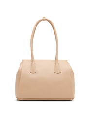 Bonded Tote Bag with Floral Charm - Anne Klein