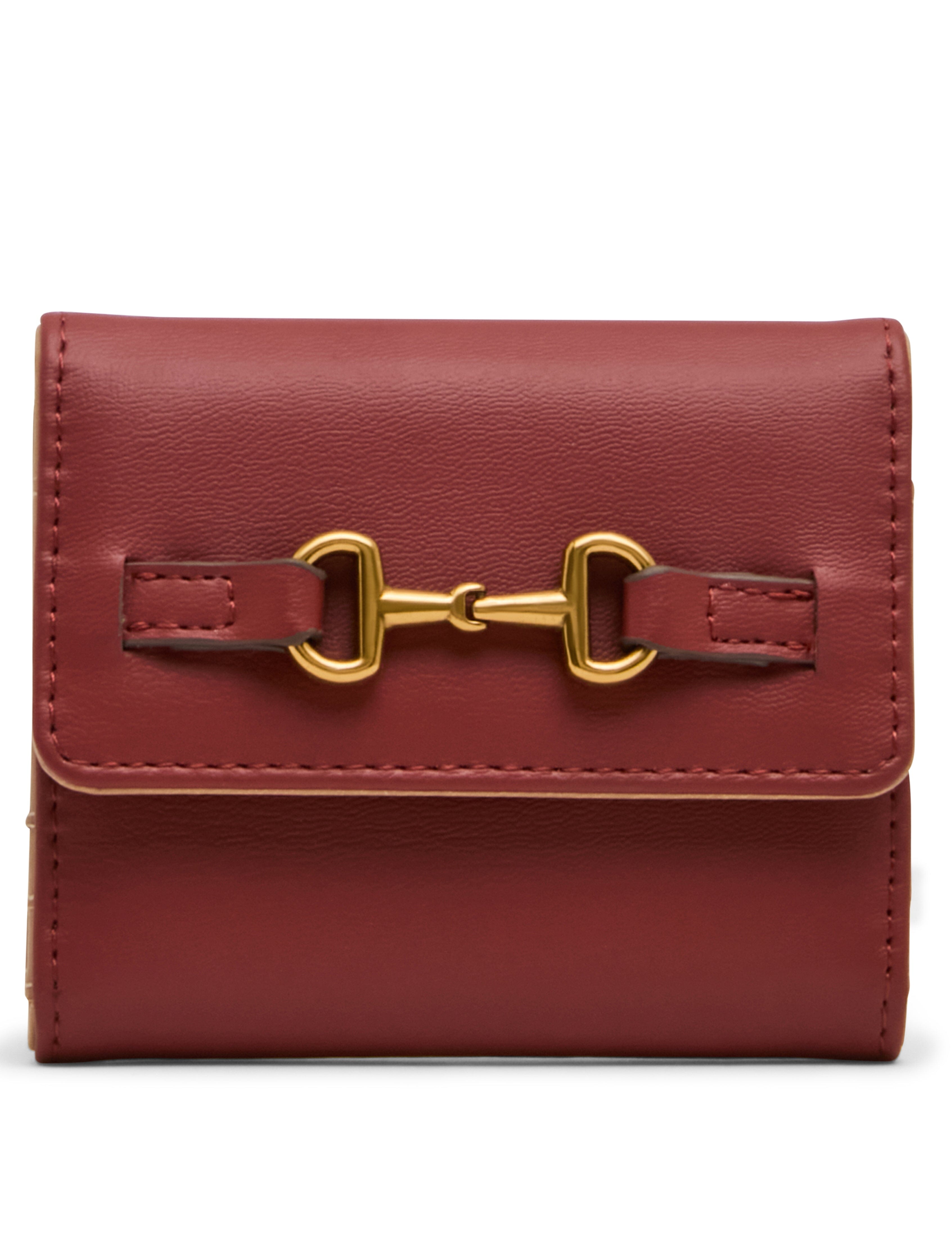Horsebit Trifold Wallet - Anne Klein
