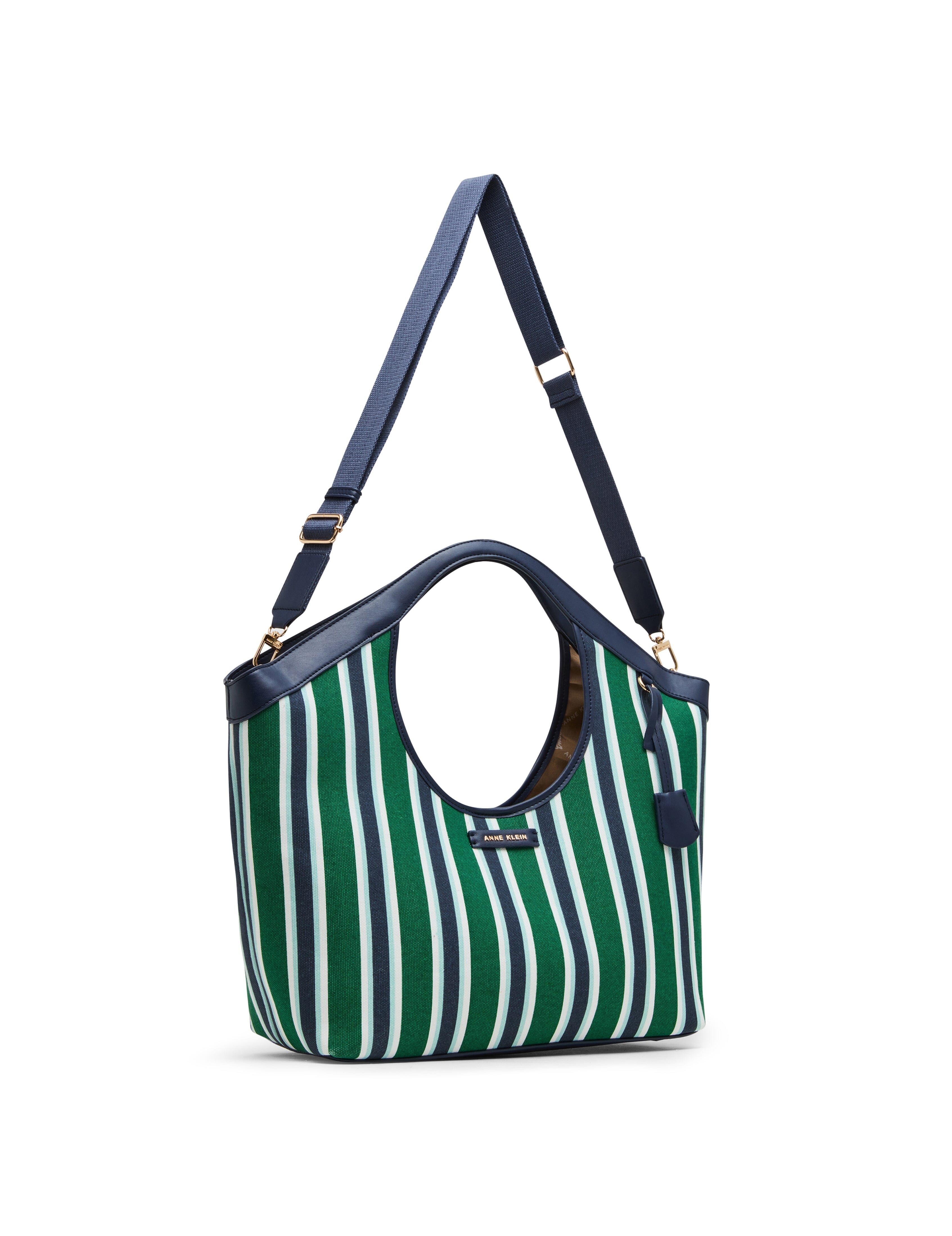 Large Printed Tote with Detachable Strap - Anne Klein