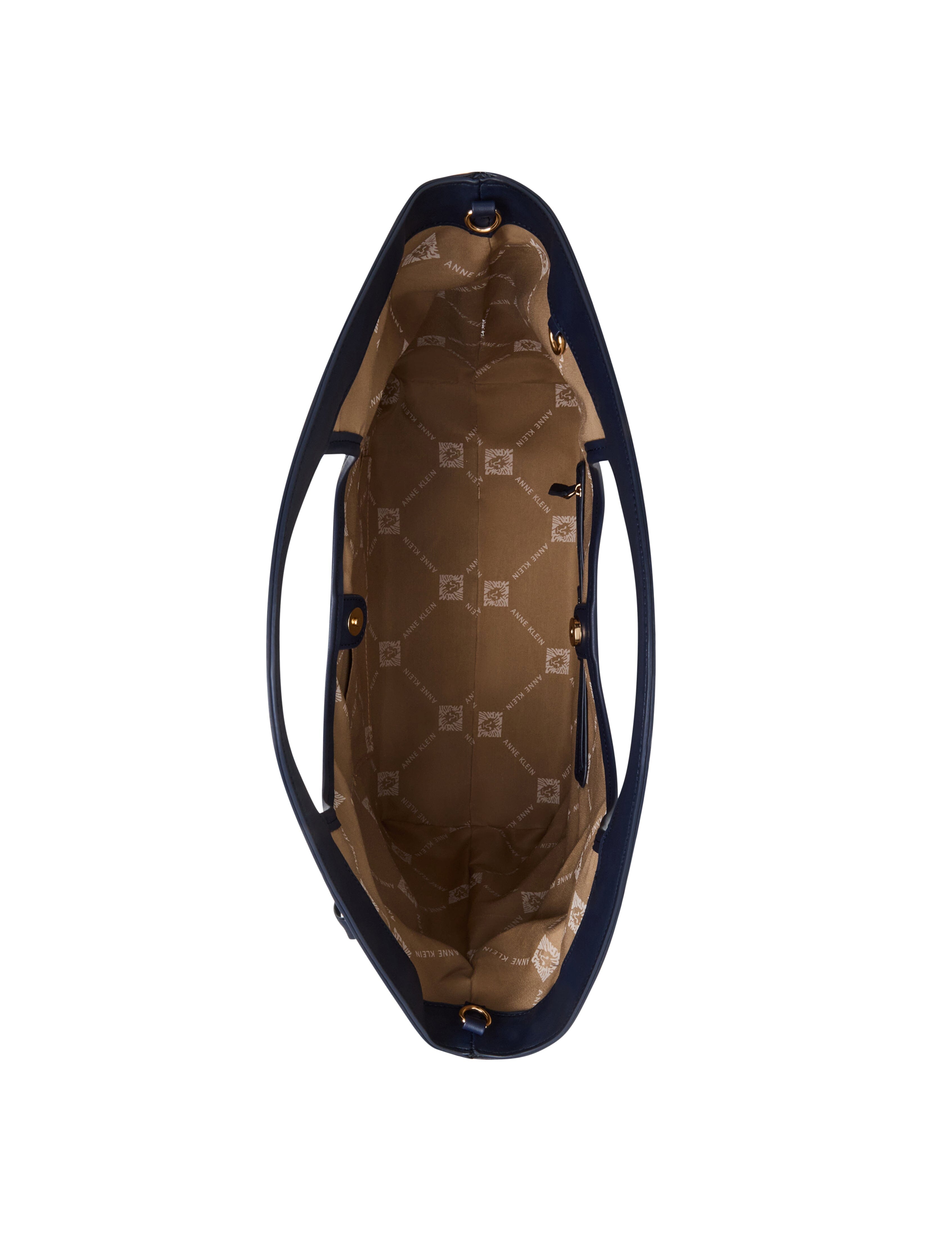 Large Printed Tote with Detachable Strap - Anne Klein
