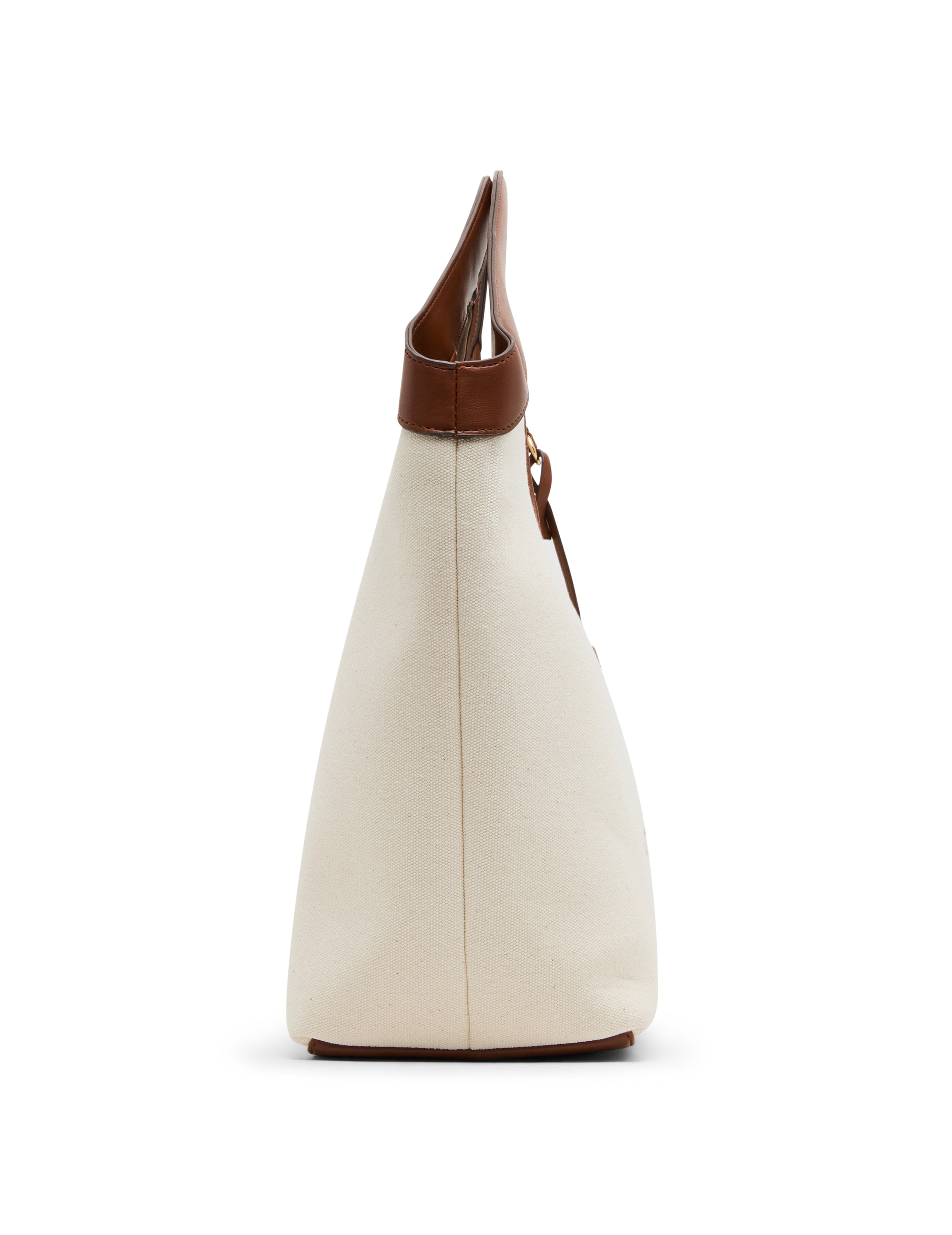 Large Canvas Tote with Detachable Strap - Anne Klein