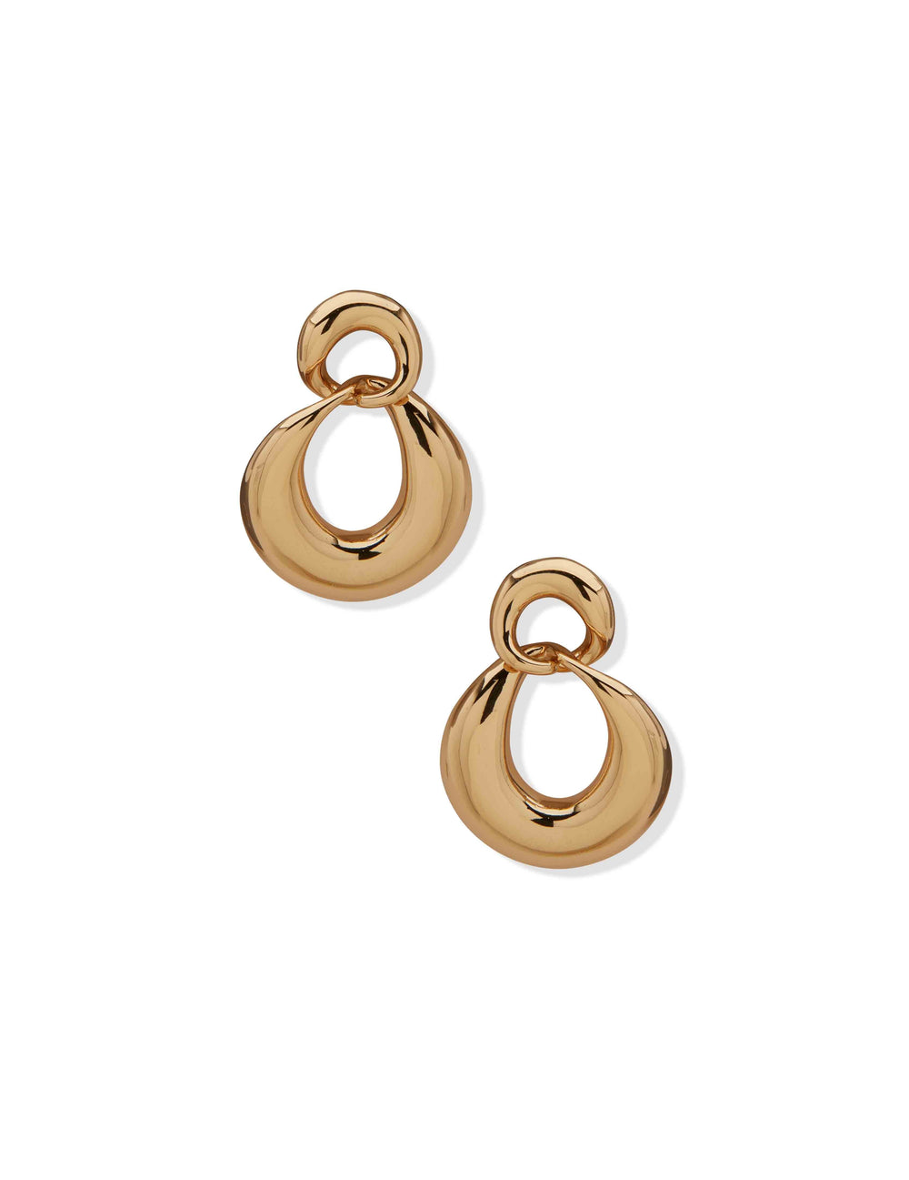 Pe Puffy Twisted Link Drop-Gld - Anne Klein