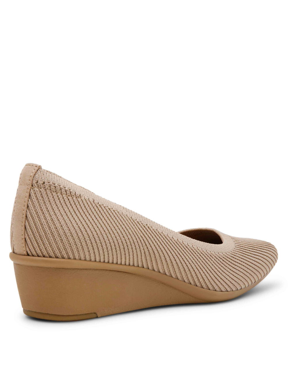 Wisher Wedge - Anne Klein Tan Knit
