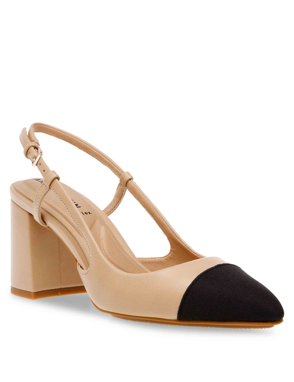 Brinlee Sling Back Pump - Anne Klein Nude/Black