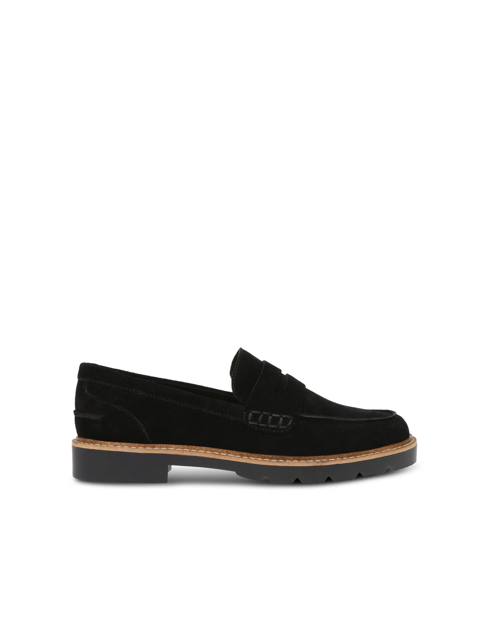 Emmylou Suede Loafers Black - Anne Klein Black