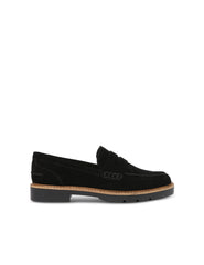 Emmylou Suede Loafers Black - Anne Klein Black