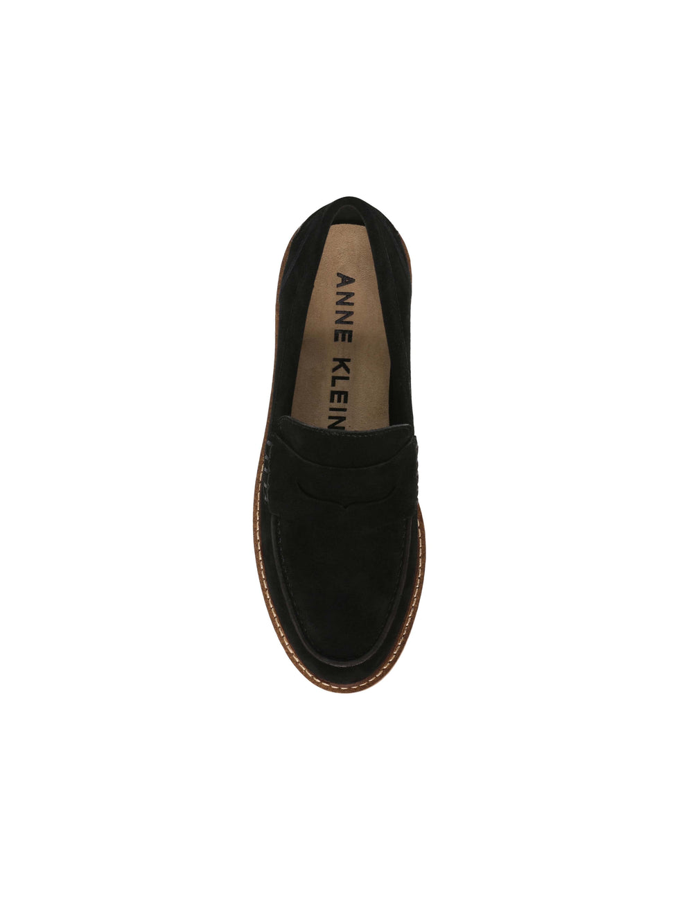 Emmylou Suede Loafers Black - Anne Klein Black