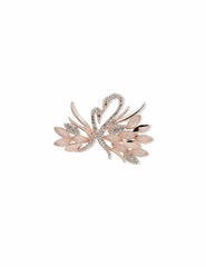 Anne Klein Rose Gold-Tone and Crystal Swan Pin - Anne Klein