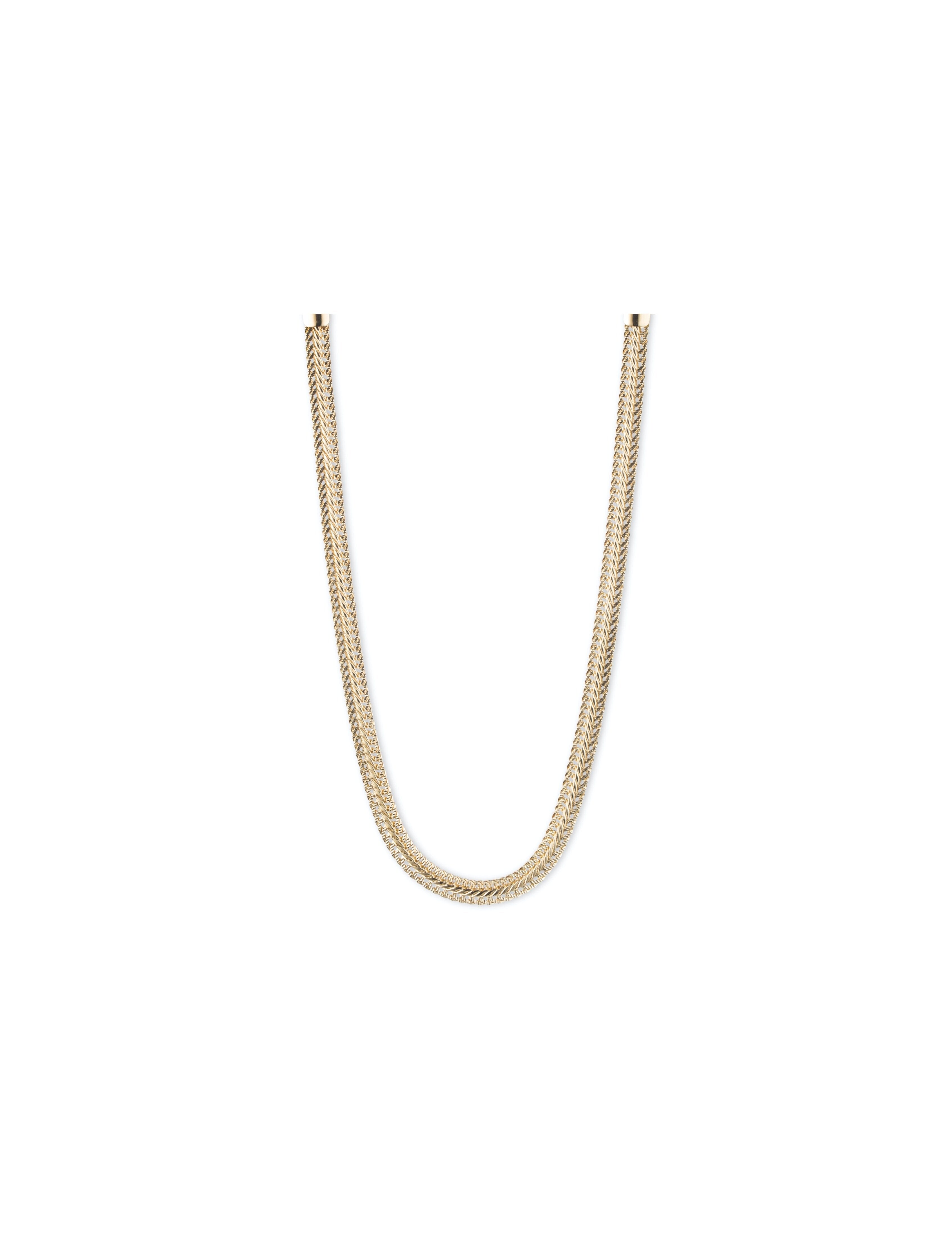 Herringbone Chain Necklace - Anne Klein Silver-Tone