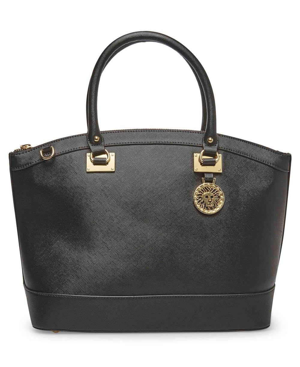 Anne Klein Large Dome Crossbody Satchel - Anne Klein Black