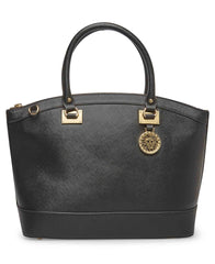 Anne Klein Large Dome Crossbody Satchel - Anne Klein Black