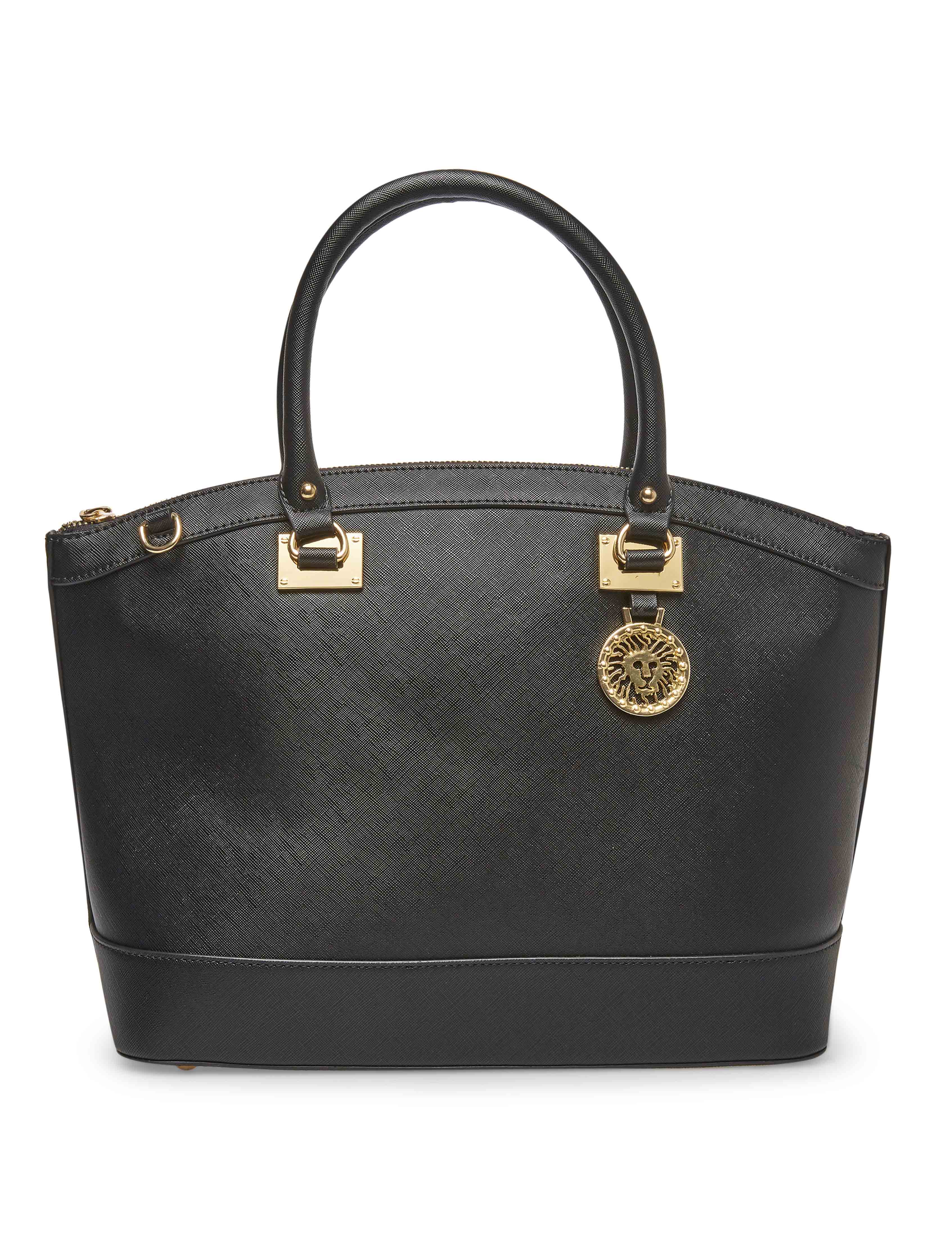 Anne Klein Large Dome Crossbody Satchel - Anne Klein Black