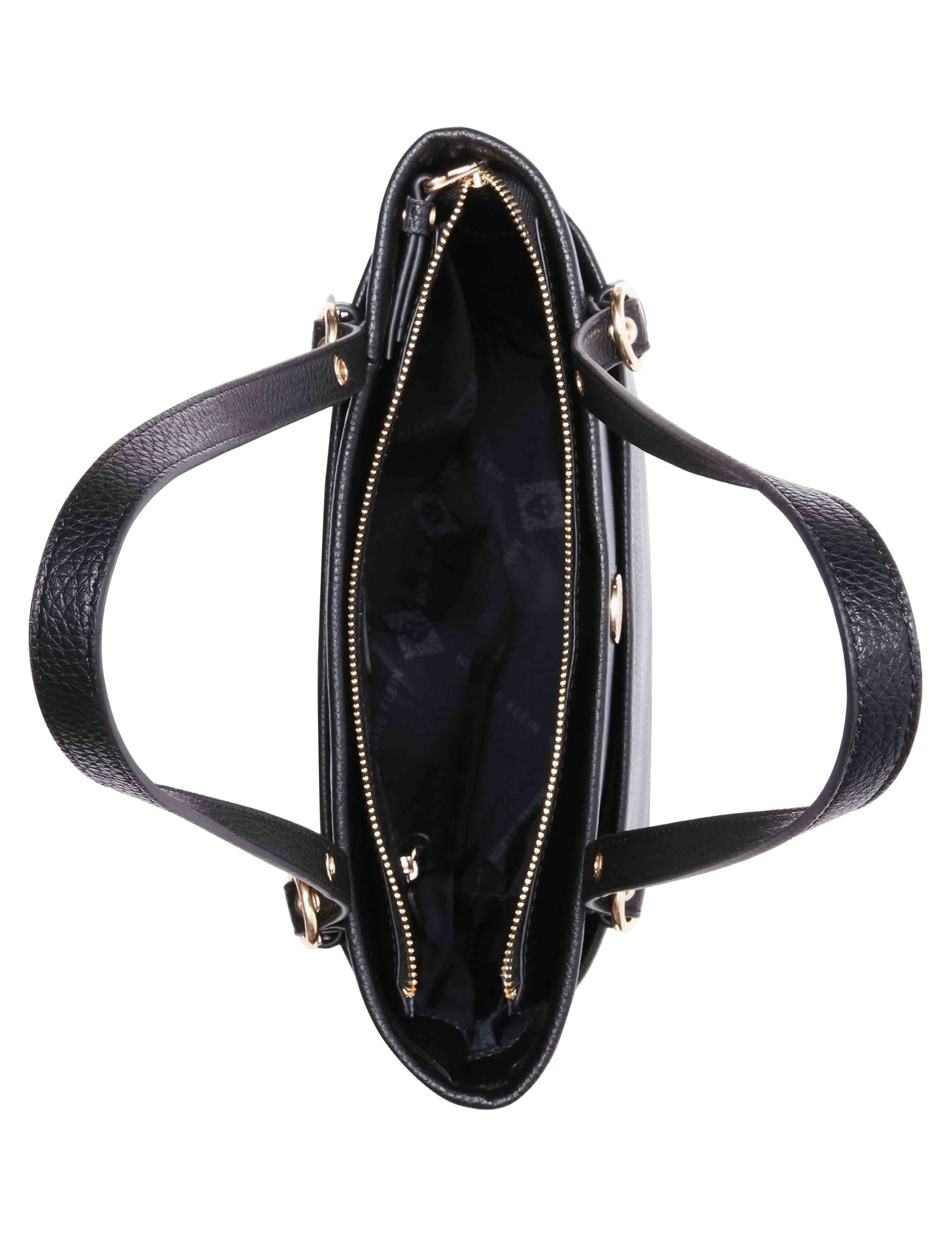 Anne Klein Large Dome Crossbody Satchel - Anne Klein Black