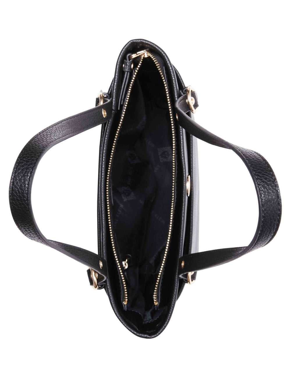 Anne Klein Large Dome Crossbody Satchel - Anne Klein Black