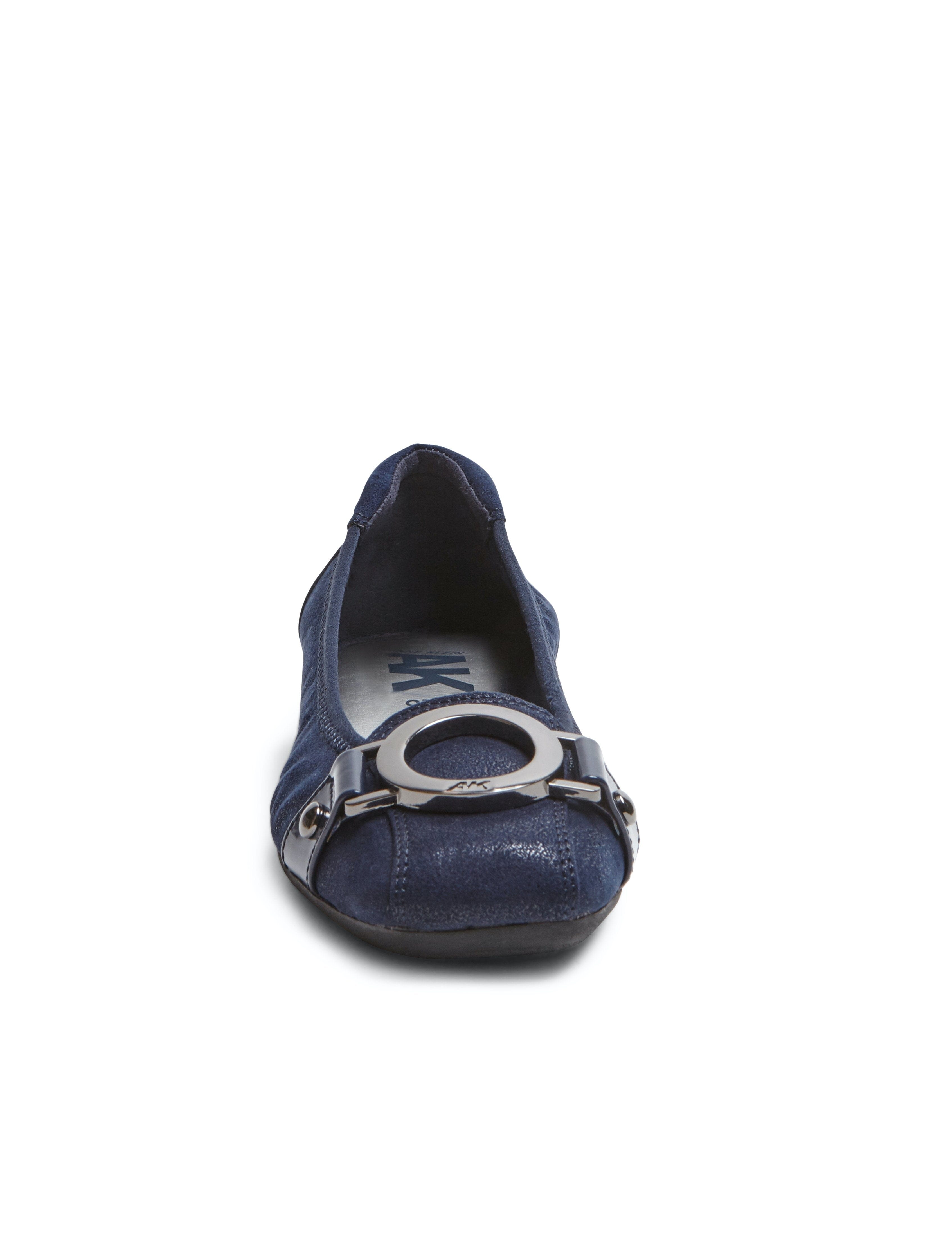 Umeko Flats Navy - Anne Klein Dark Navy Multi Fabric