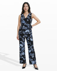 Sleeveless Wrap Top - Anne Klein ANNE BLACK MULTI