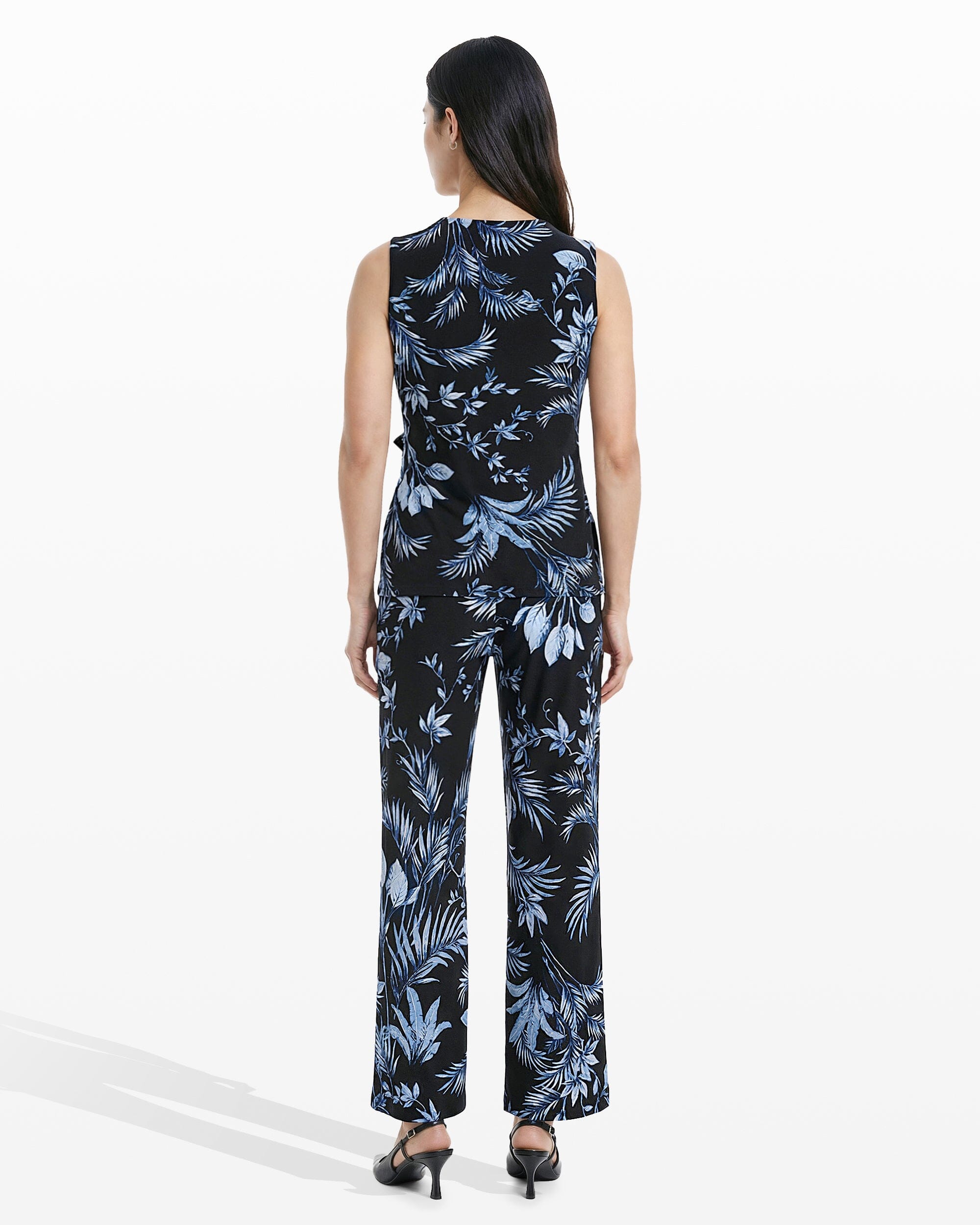 Sleeveless Wrap Top - Anne Klein ANNE BLACK MULTI