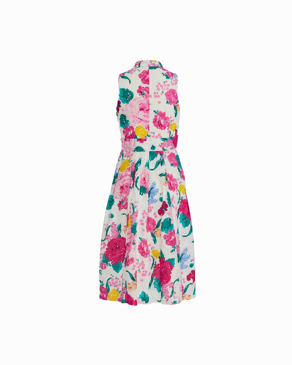 Notched Collar Wrap Dress - Anne Klein CRISP WHITE MULTI