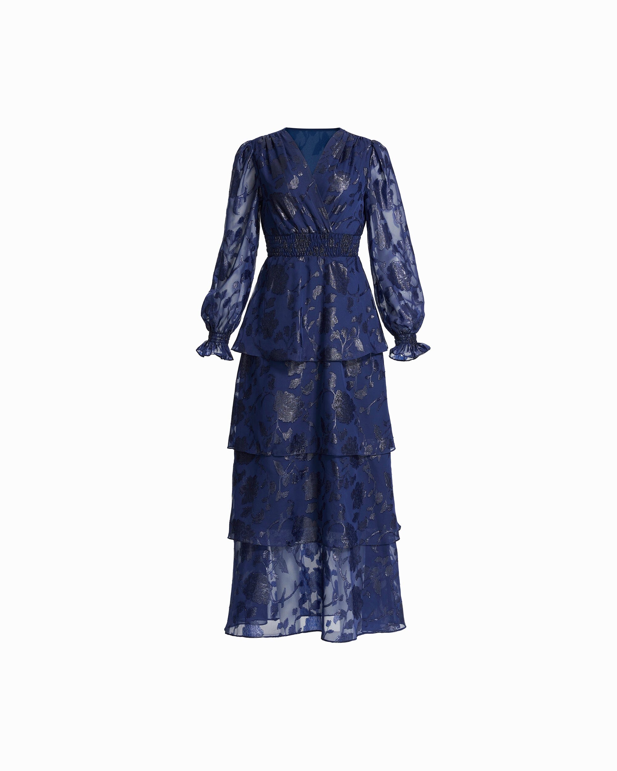 Bell Cuff Maxi Dress - Anne Klein Distant Mountain
