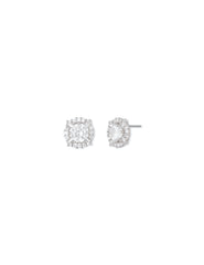 Anne Klein Cubic zirconia pave halo earrings - Anne Klein Rose Gold-Tone