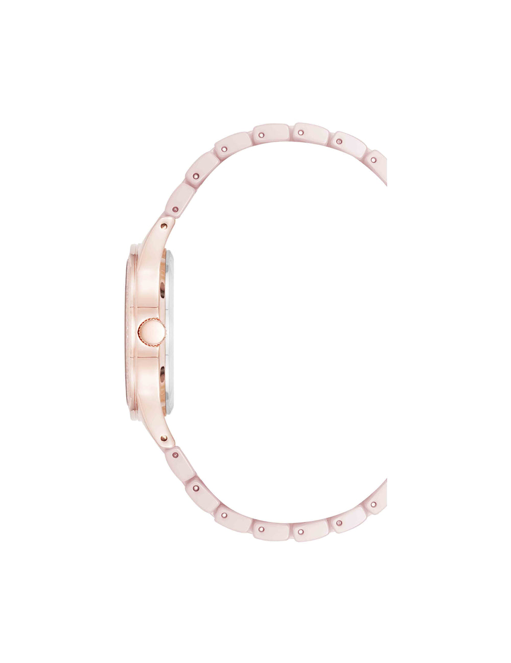 Ceramic Floral Dial Watch in Blush Pink - Anne Klein Blush/Rose-Tone