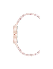 Ceramic Floral Dial Watch in Blush Pink - Anne Klein Blush/Rose-Tone