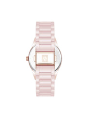 Ceramic Floral Dial Watch in Blush Pink - Anne Klein Blush/Rose-Tone