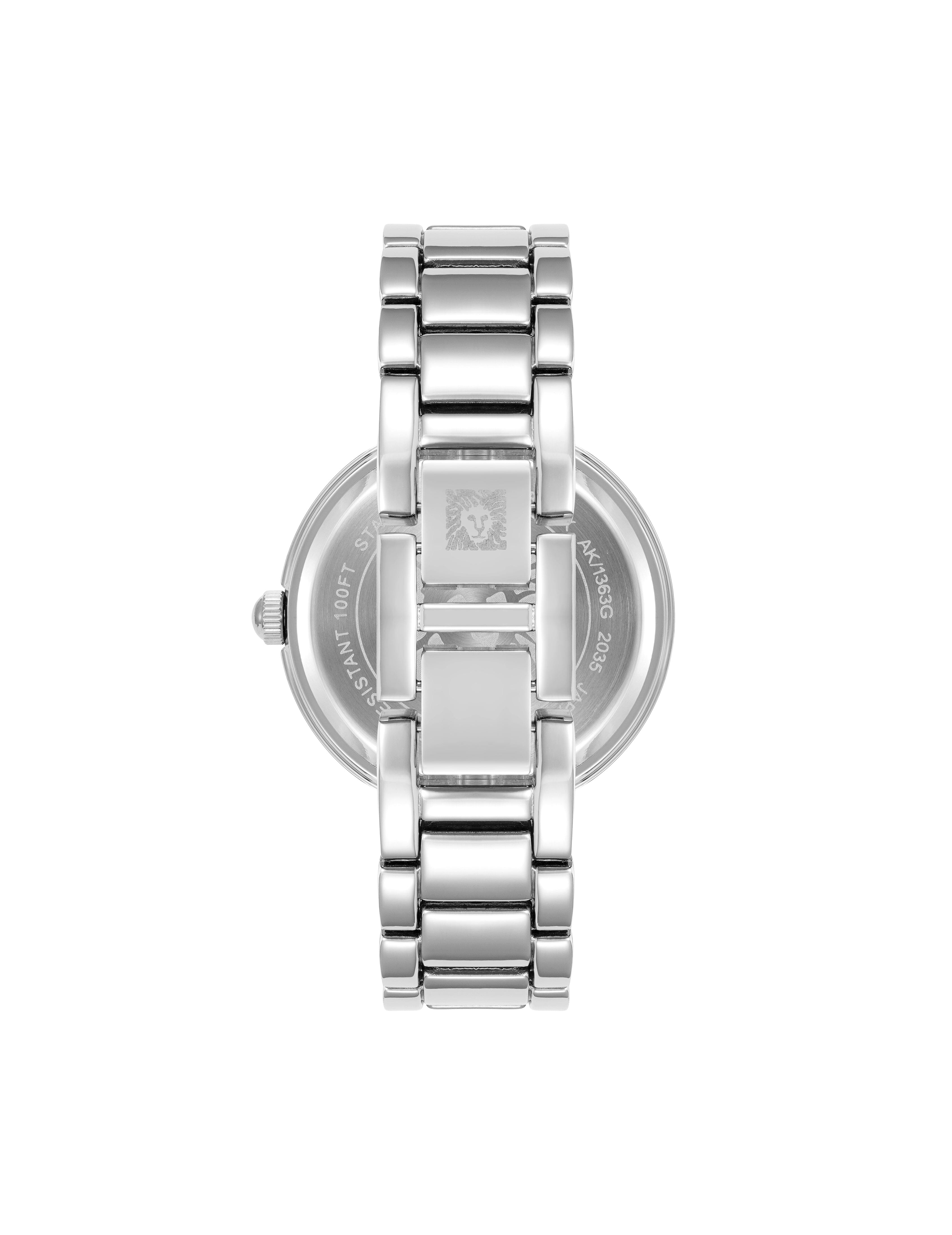 Diamond Dial Bracelet Watch - Anne Klein Silver-Tone
