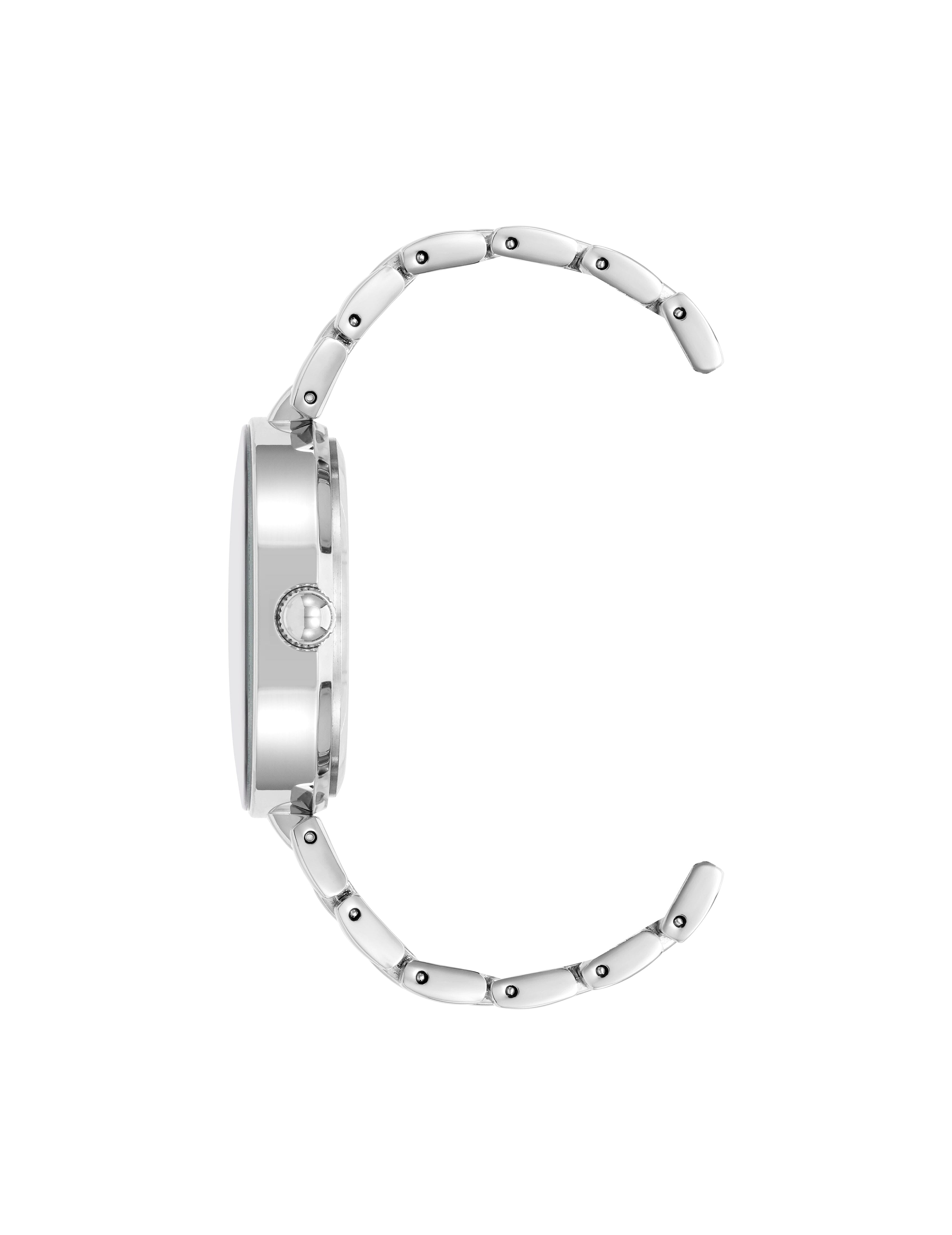 Diamond Dial Bracelet Watch - Anne Klein Silver-Tone