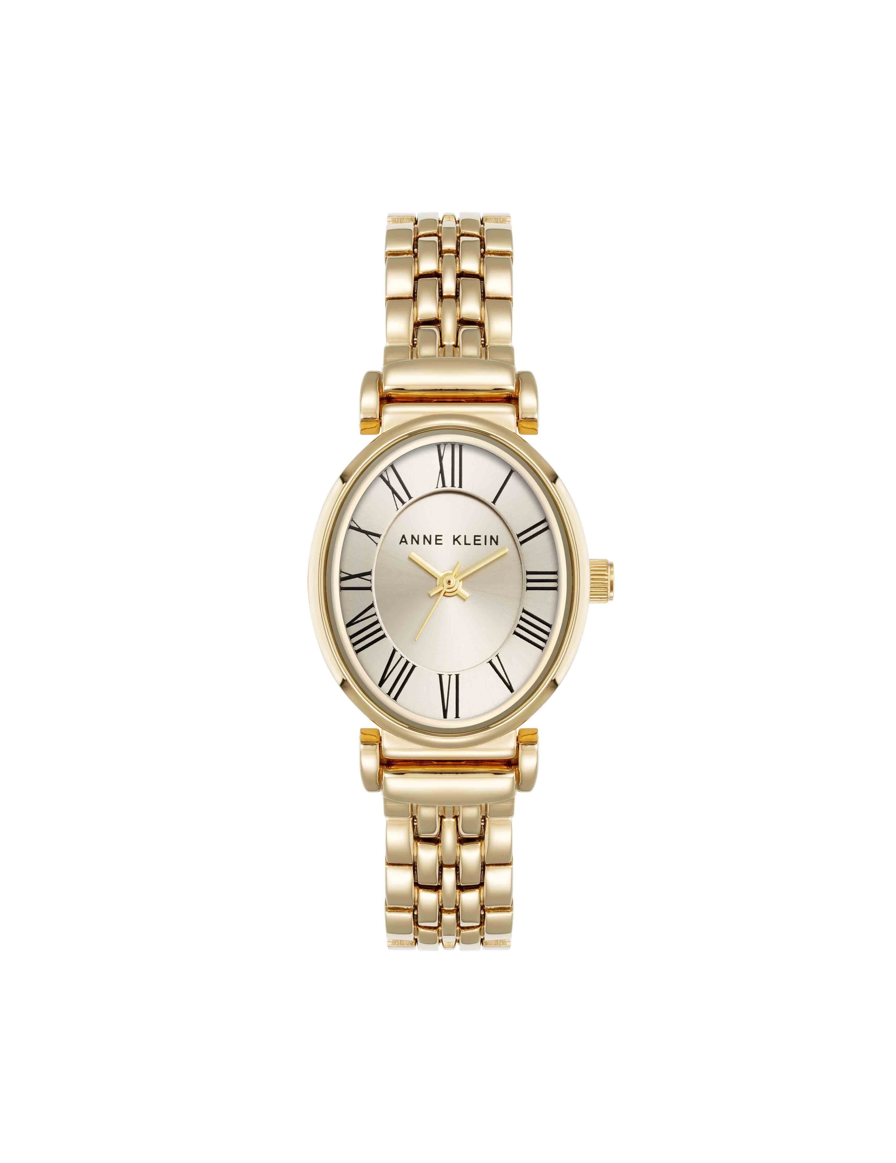 Classic Elegance Oval Watch - Anne Klein Gold-Tone