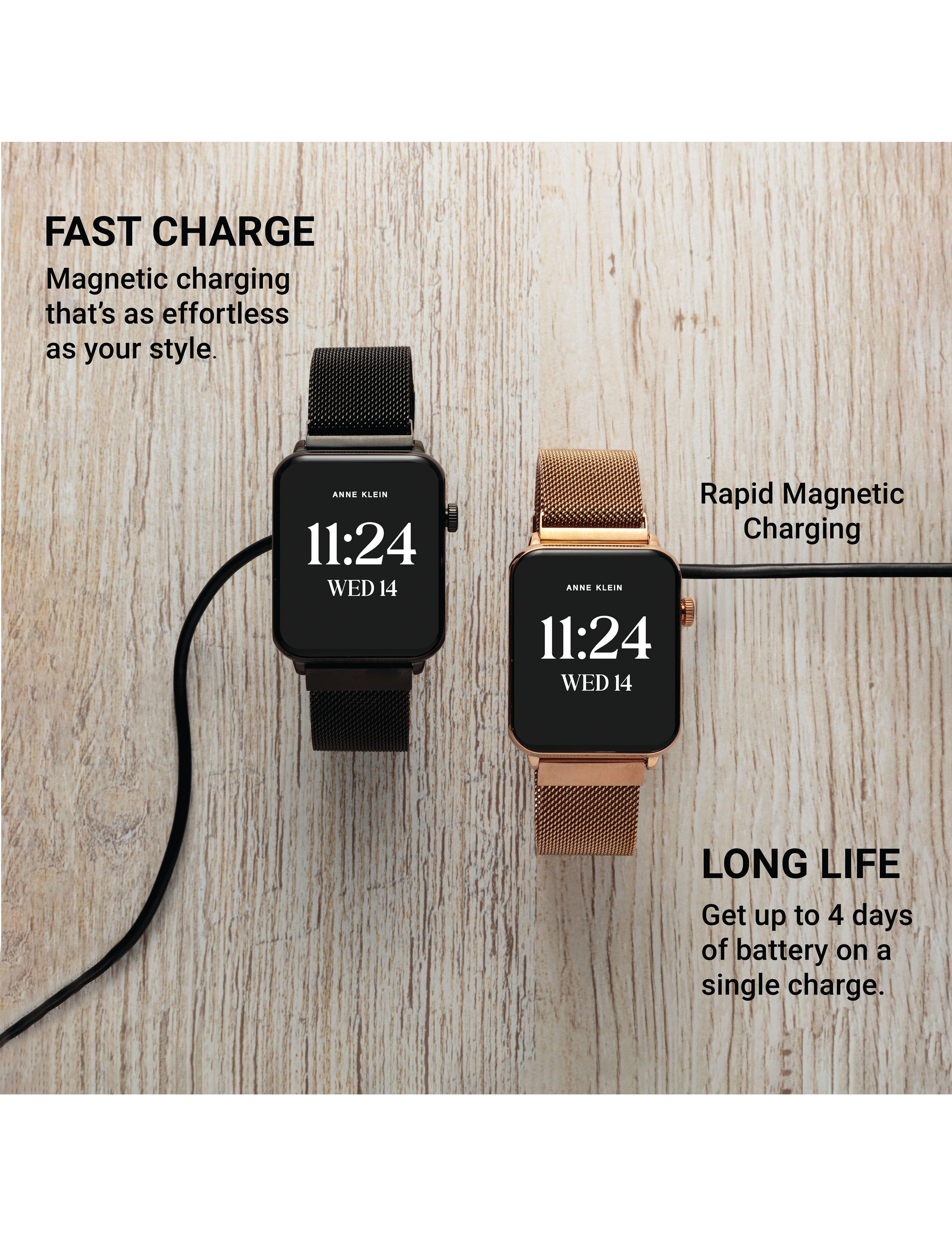 Connect It Stellar Smartwatch Set - Anne Klein Gold-Tone/Black