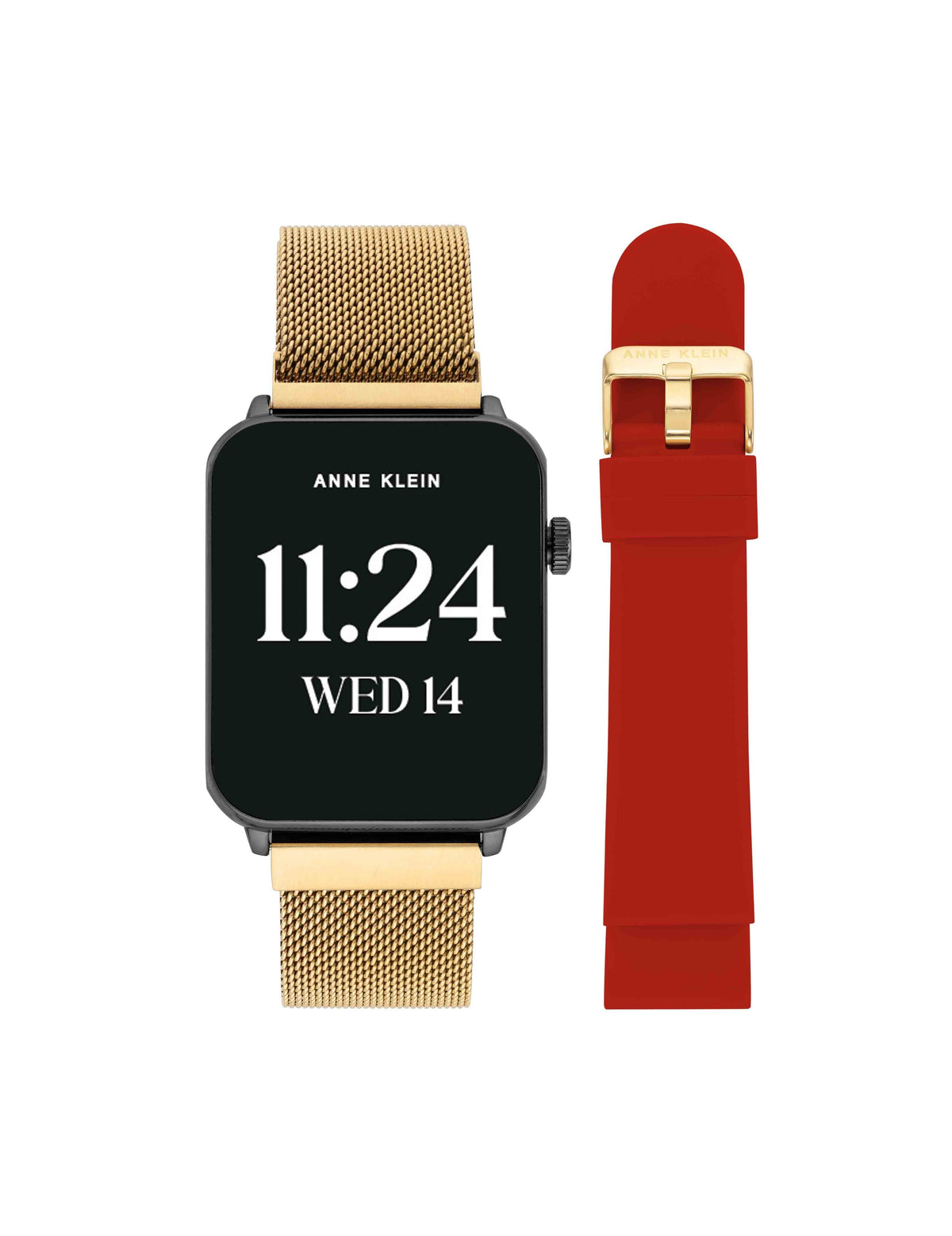 Connect It Stellar Smartwatch Set - Anne Klein Gold-Tone/Red