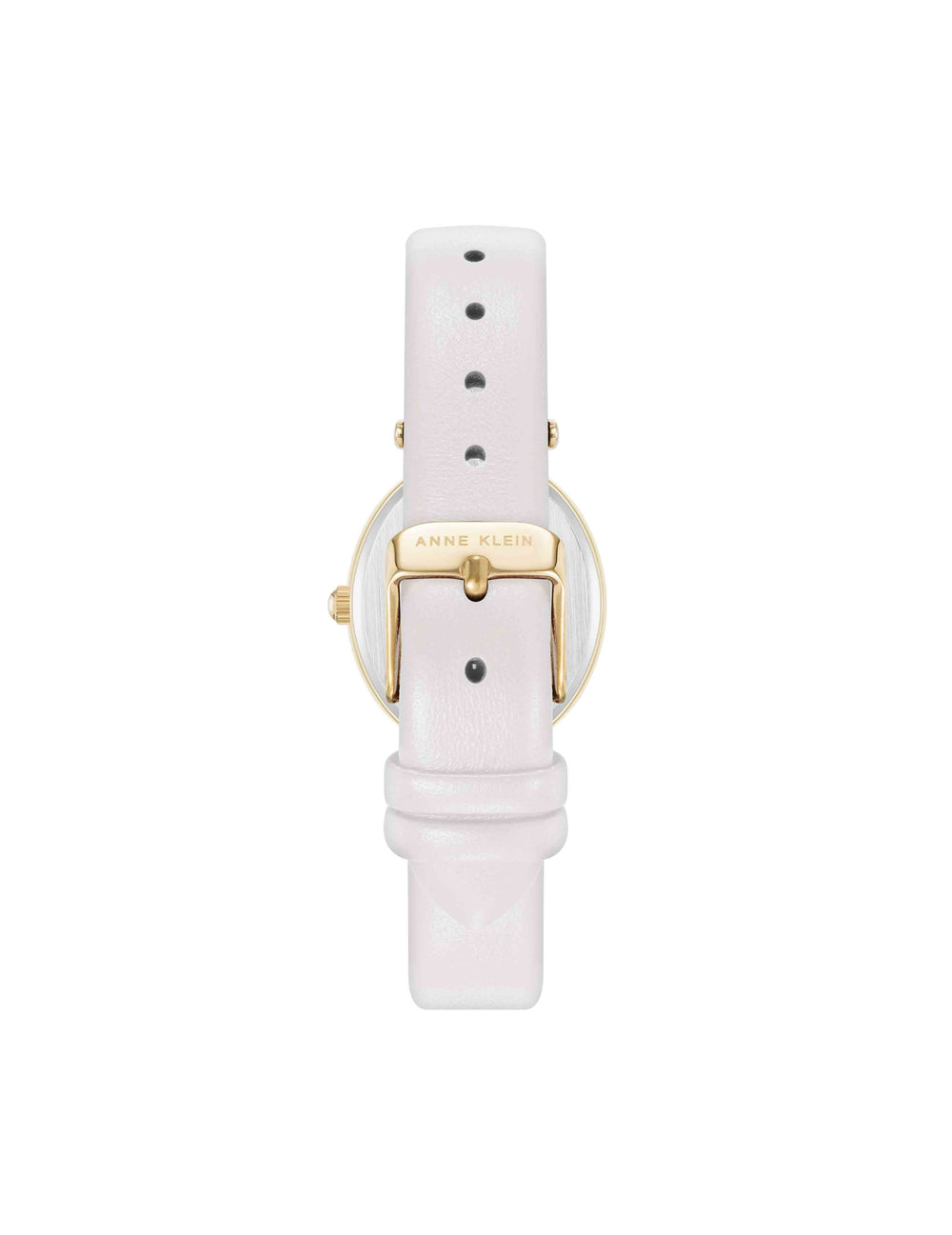 Oval Case Sustainable Leather Watch - Anne Klein Gold-Tone/Ivory