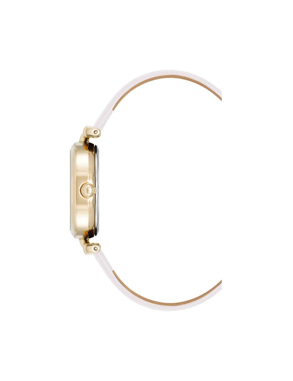 Oval Case Sustainable Leather Watch - Anne Klein Gold-Tone/Ivory