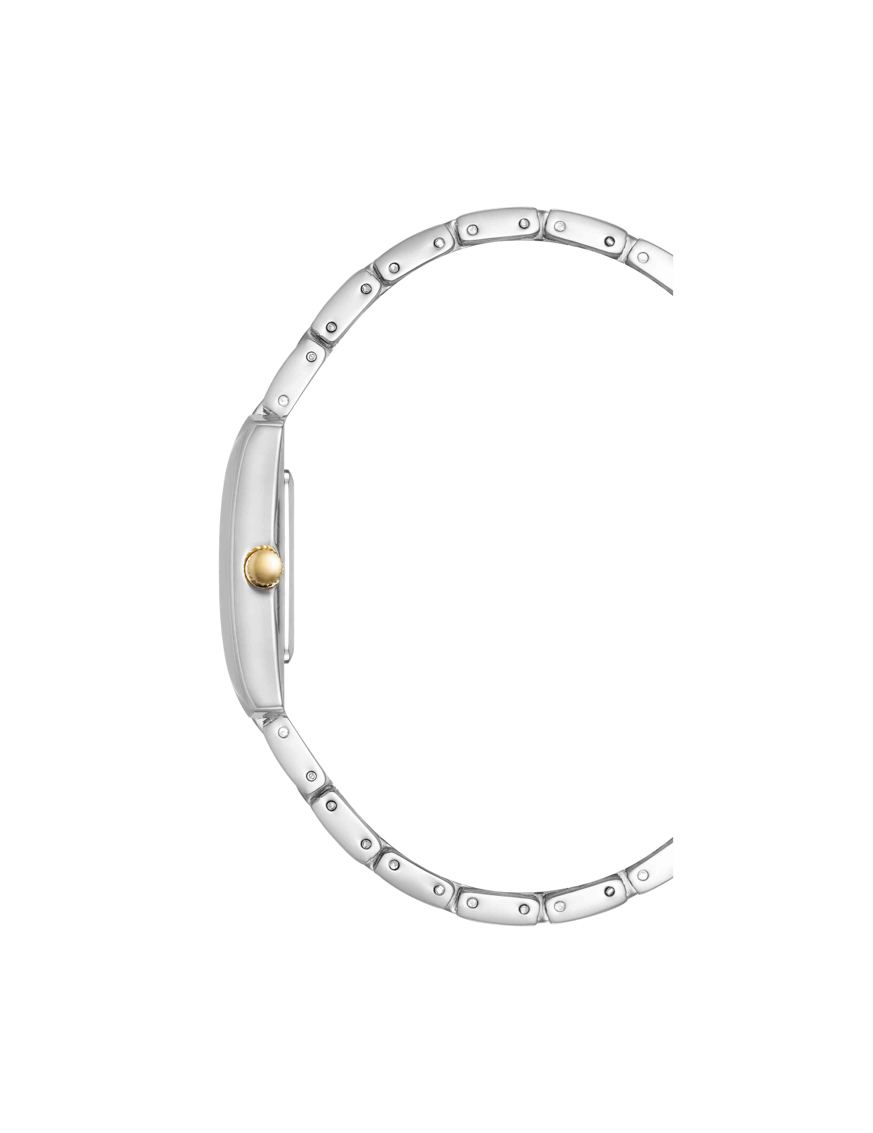 Rectangular Roman Numeral Watch - Anne Klein Two-Tone