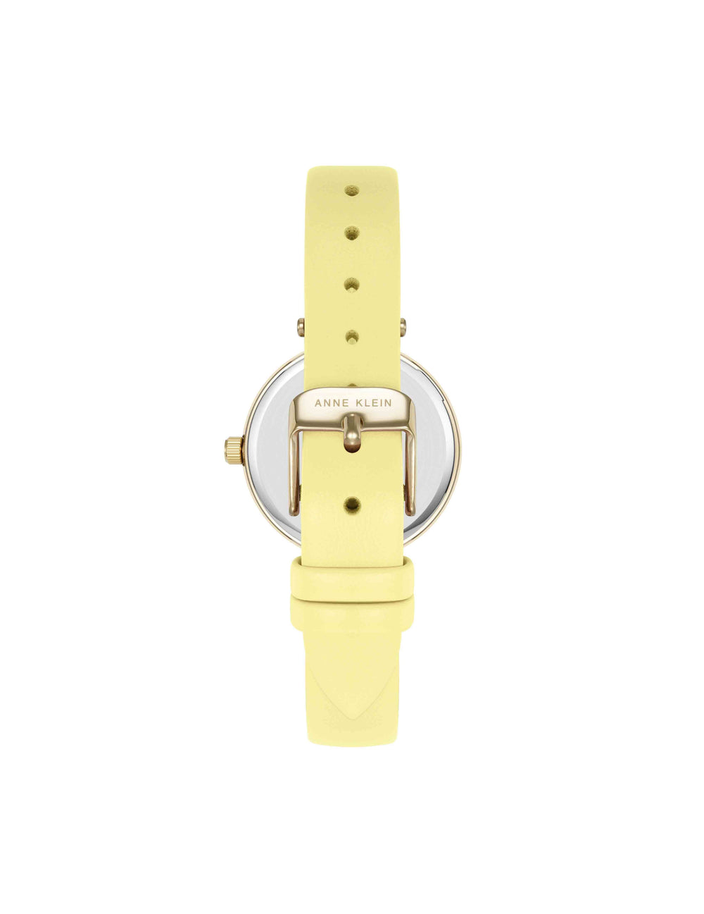 Sustainable Leather Band Watch, 32mm - Anne Klein Yellow/Gold-Tone