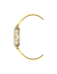 Sustainable Leather Band Watch, 32mm - Anne Klein Yellow/Gold-Tone