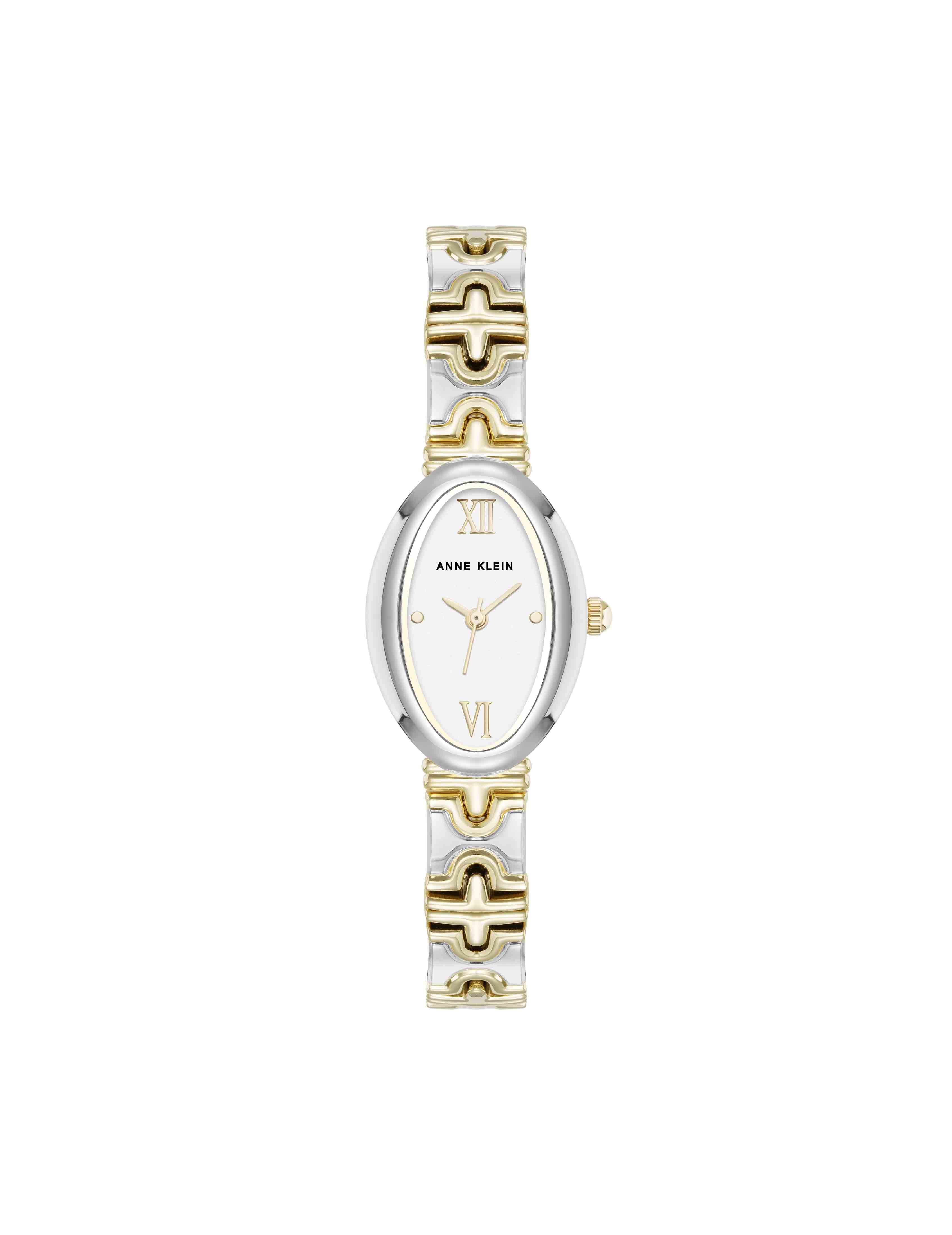 Enduring Oval Bracelet Watch - Anne Klein Silver-Tone/Gold-Tone