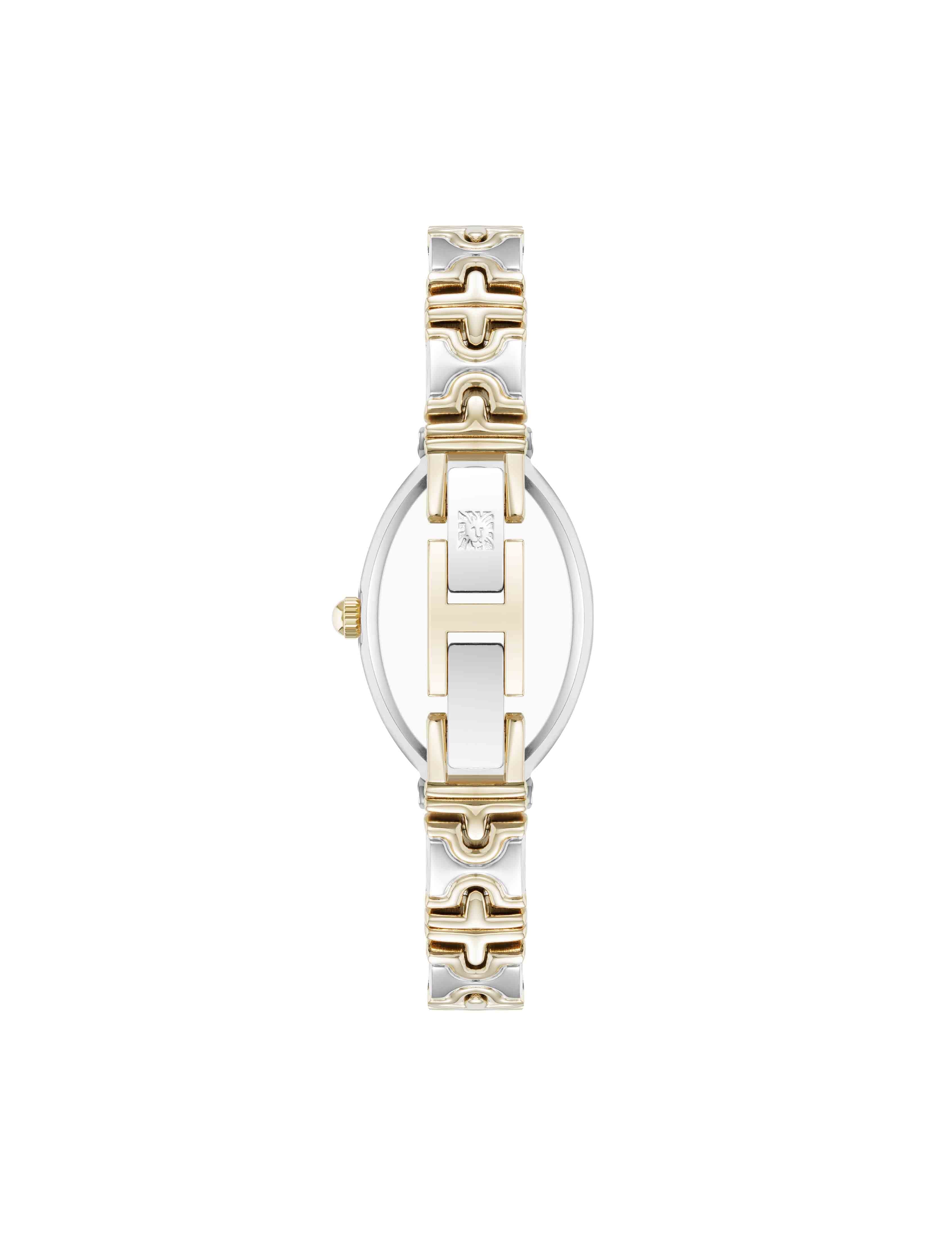 Enduring Oval Bracelet Watch - Anne Klein Silver-Tone/Gold-Tone
