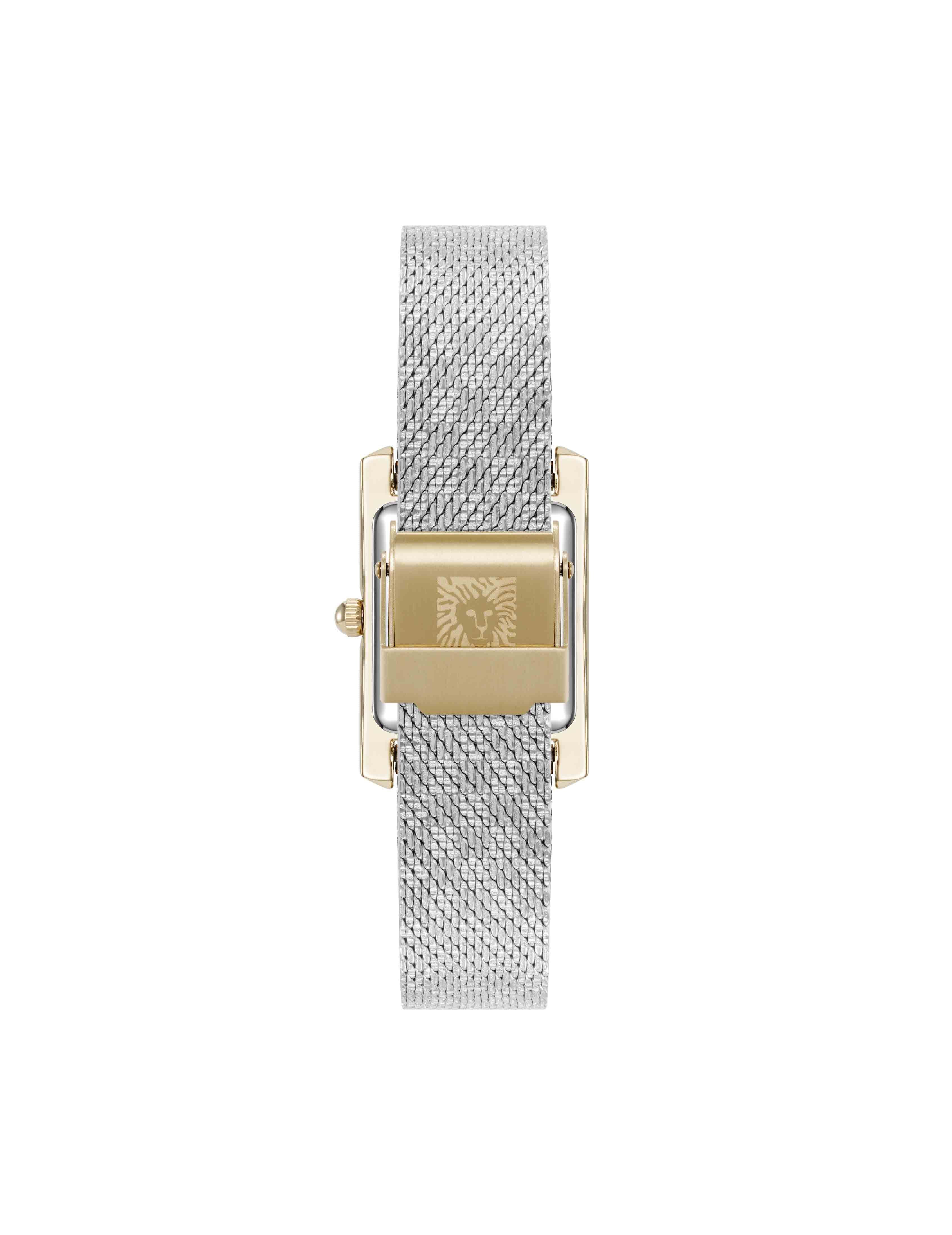 Petite Diamond Dial Bracelet Watch - Anne Klein Silver-Tone/Gold-Tone