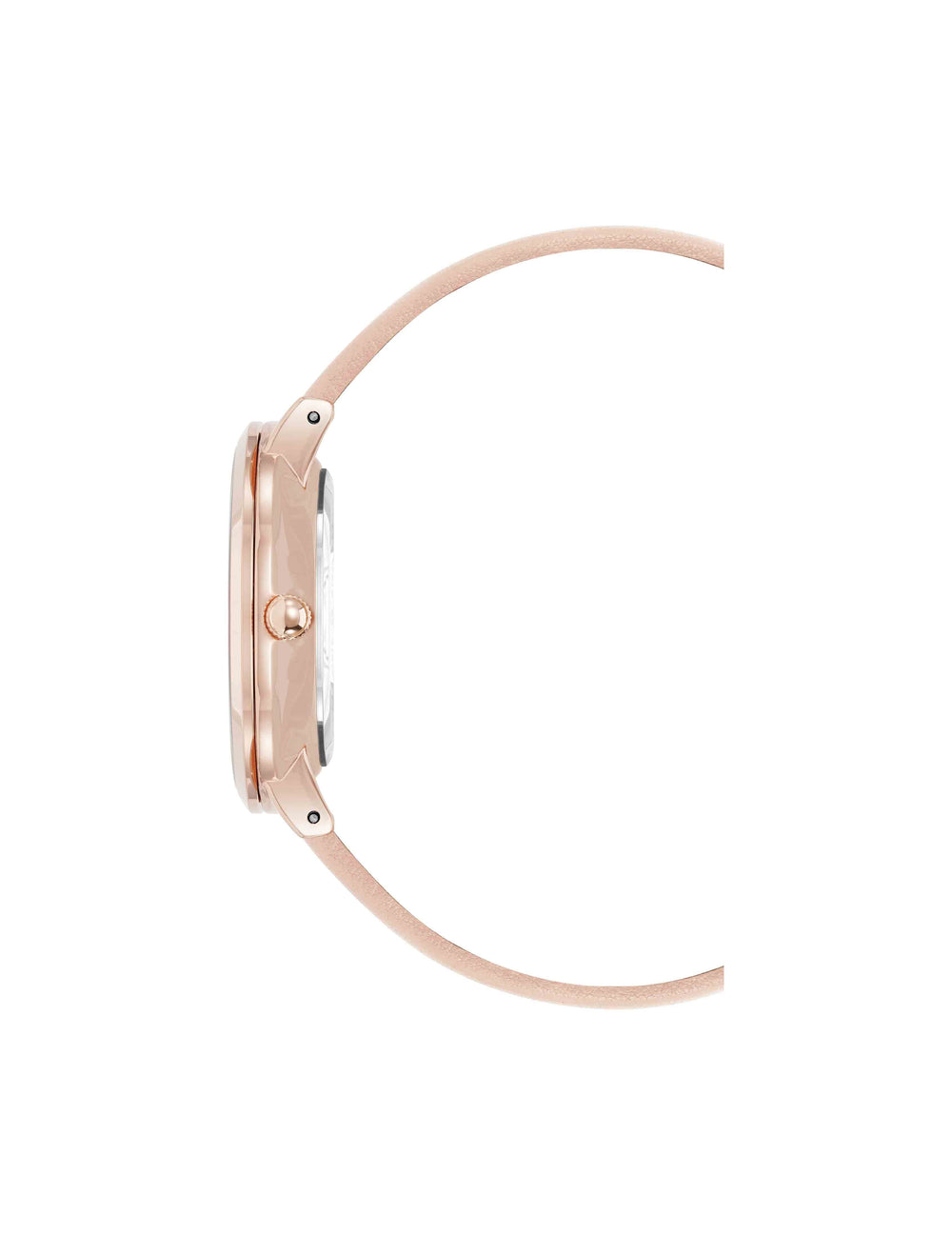 Patterned Dial Strap Watch - Anne Klein Blush Pink/Rose-Tone
