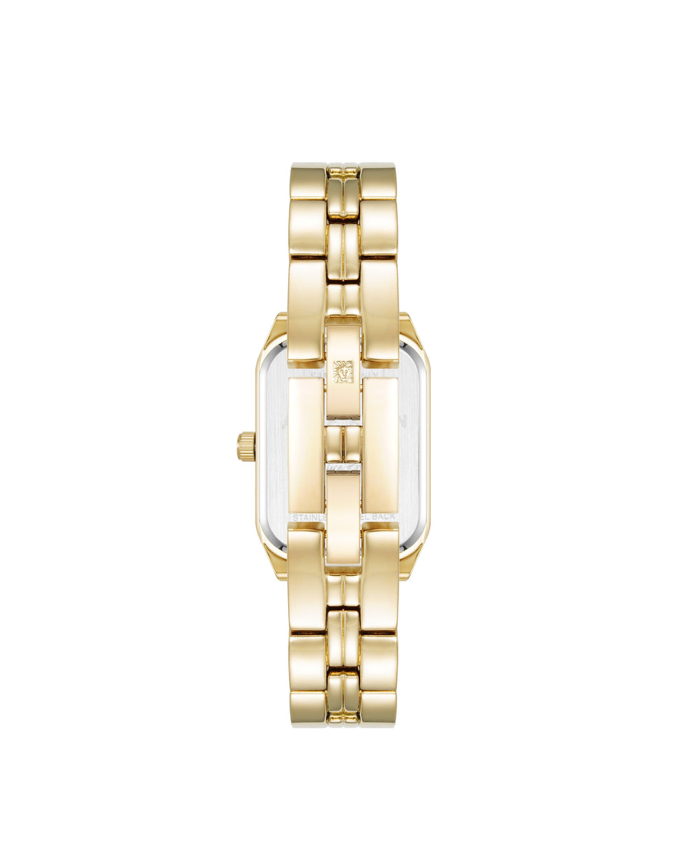 Butterfly Dial Leather Strap Watch in Gold-Tone - Anne Klein Gold-Tone
