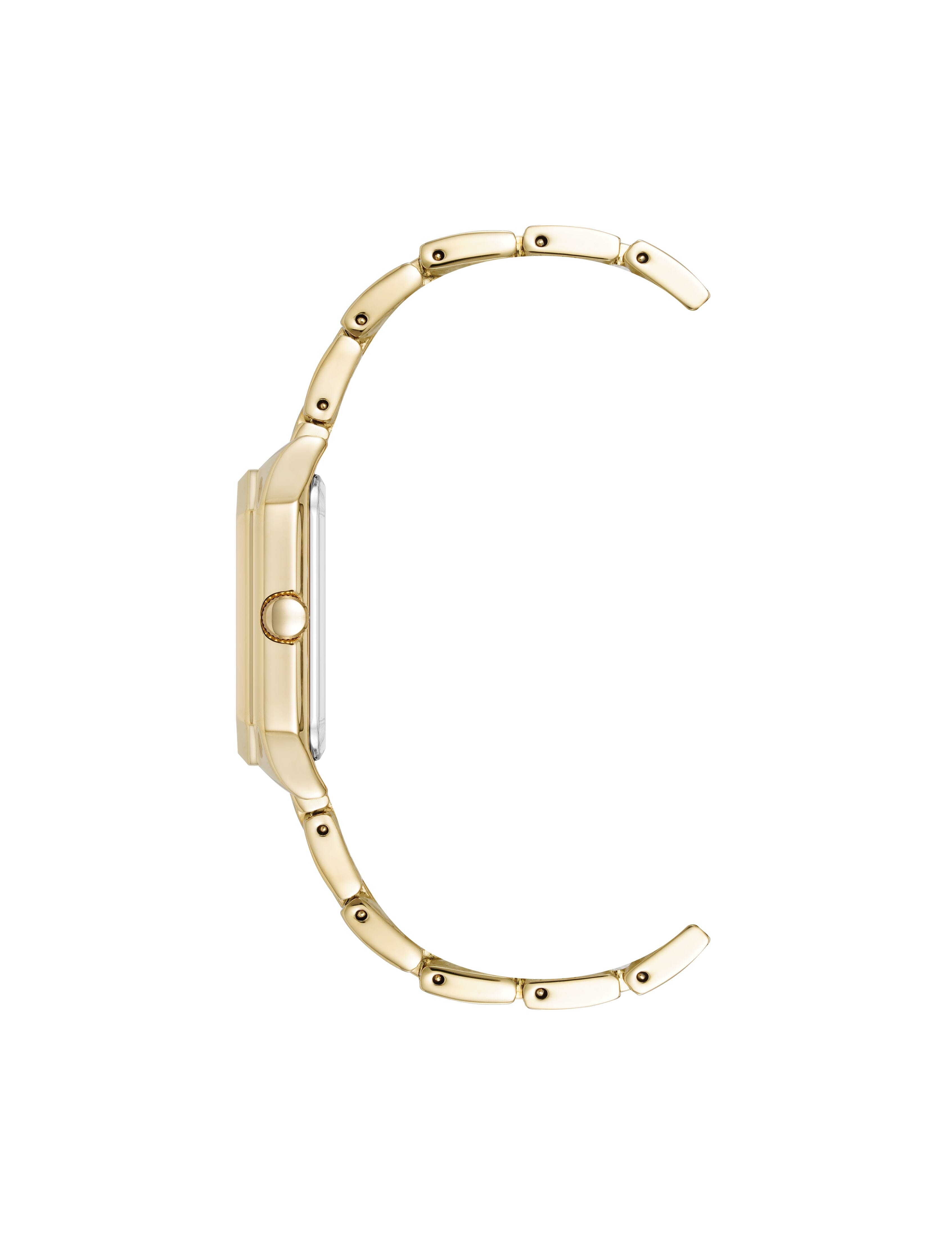 Butterfly Dial Leather Strap Watch in Gold-Tone - Anne Klein Gold-Tone