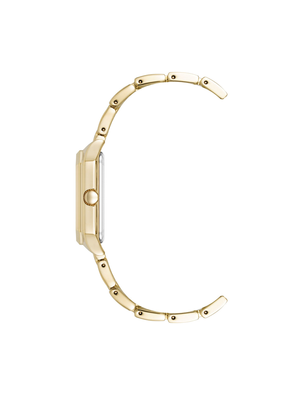 Butterfly Dial Leather Strap Watch in Gold-Tone - Anne Klein Gold-Tone