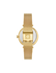 Butterfly Dial Leather Strap Watch in Gold-Tone - Anne Klein
